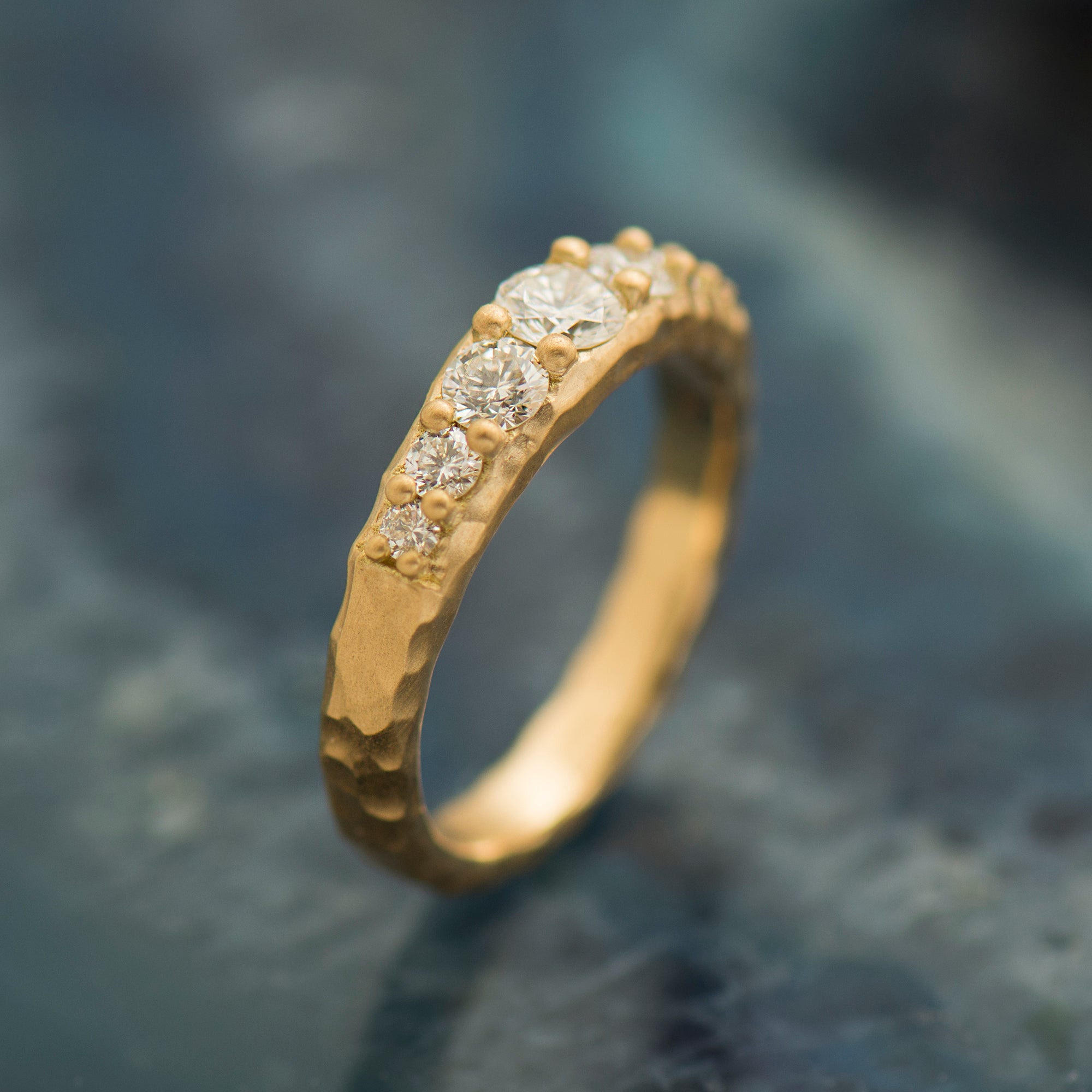 Texture Matte Engagement Ring