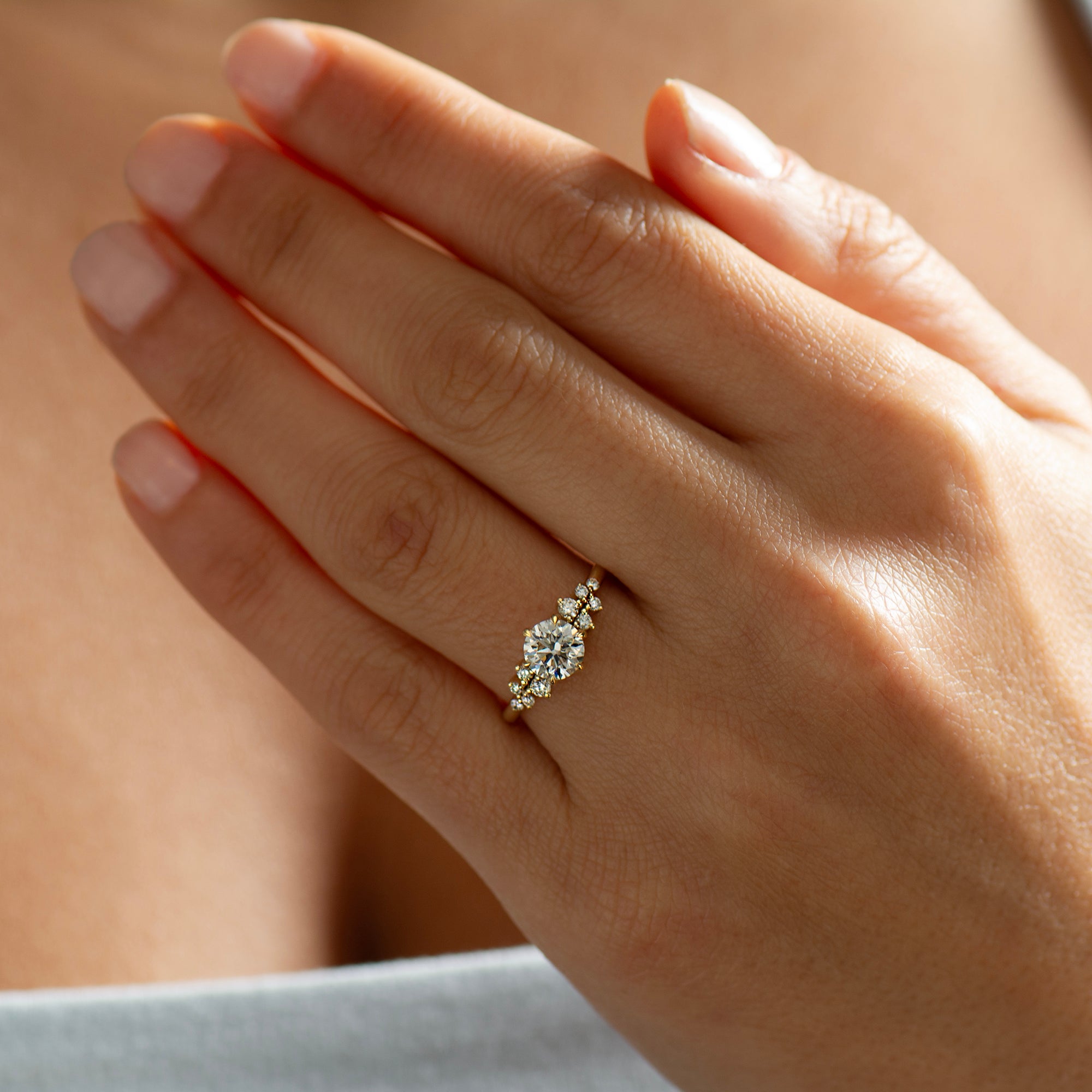 Bloom Cluster Engagement Ring