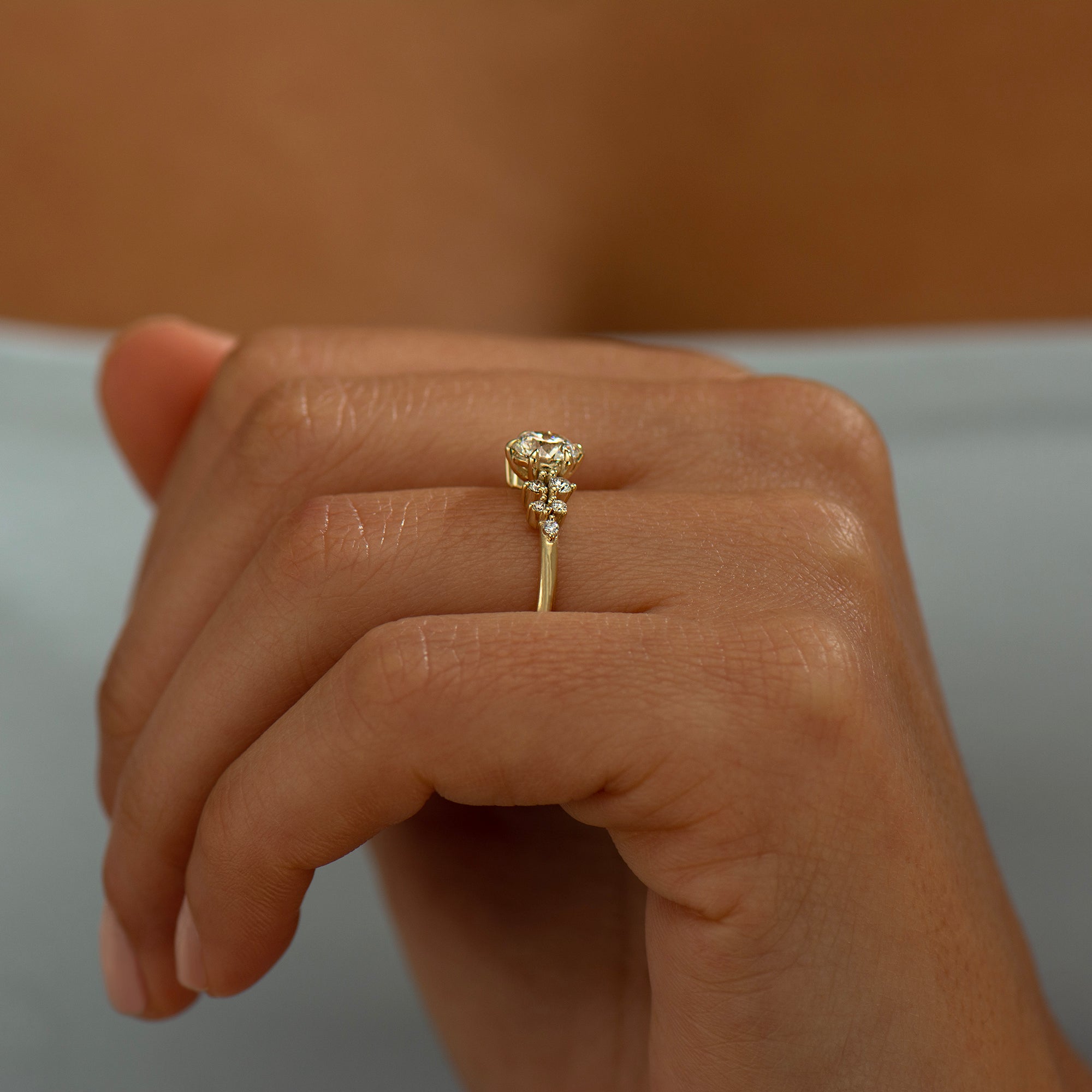 Bloom Cluster Engagement Ring