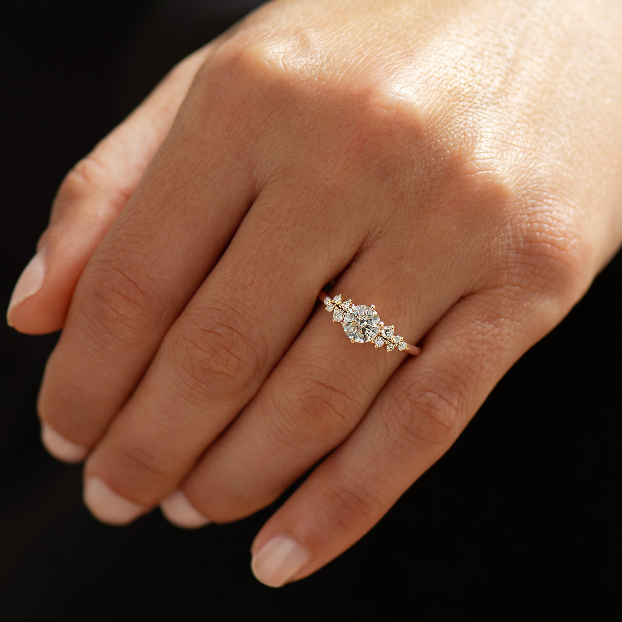 Bloom Cluster Engagement Ring
