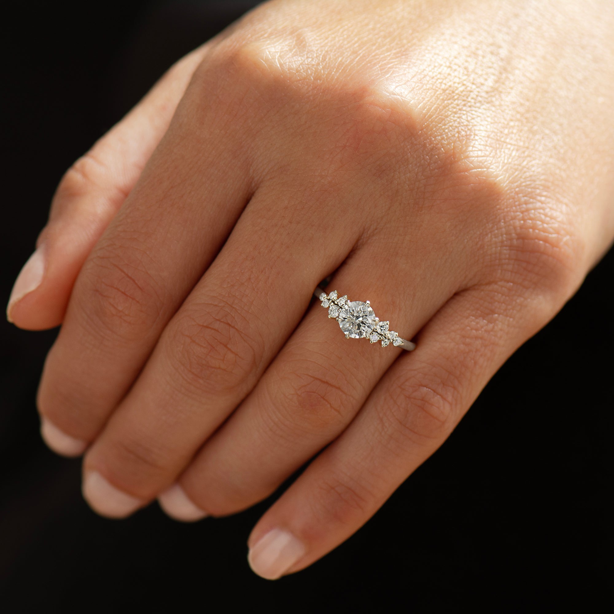 Bloom Cluster Engagement Ring