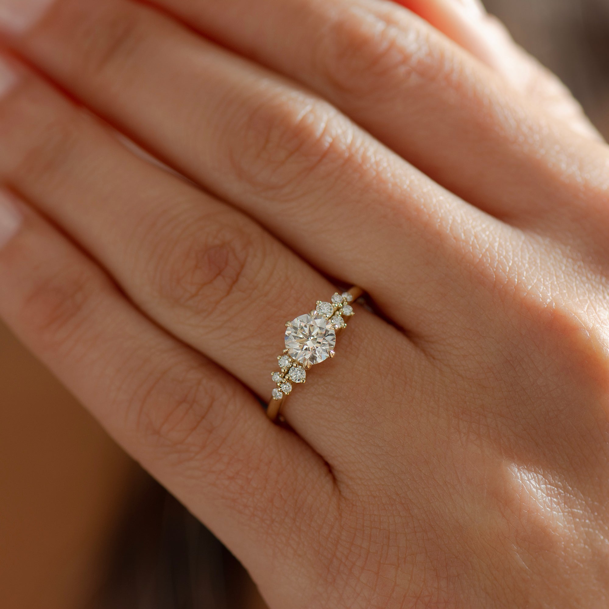 Bloom Cluster Engagement Ring