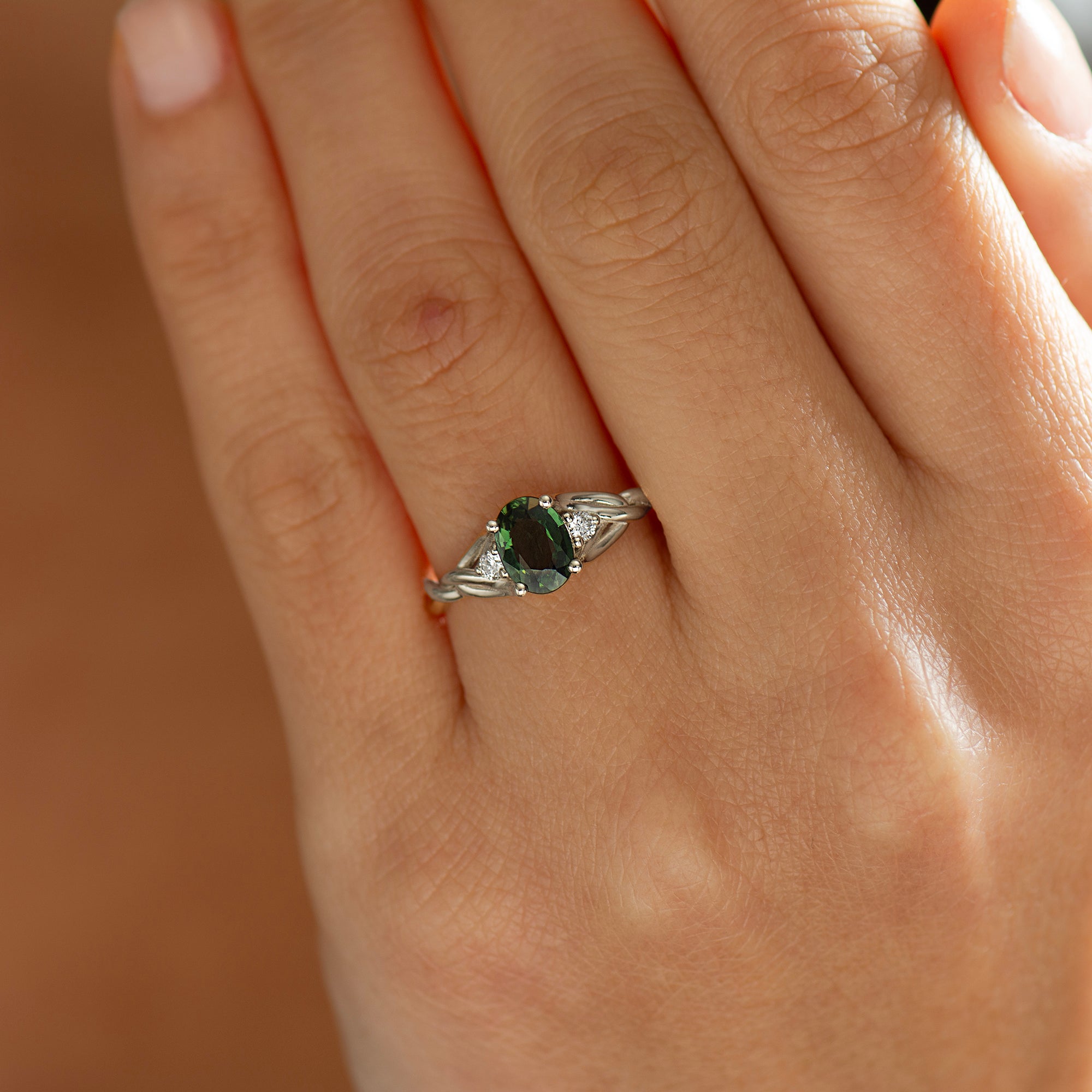 Celtic Three Stone Sapphire Ring | Engagement Ring | Nir Oliva