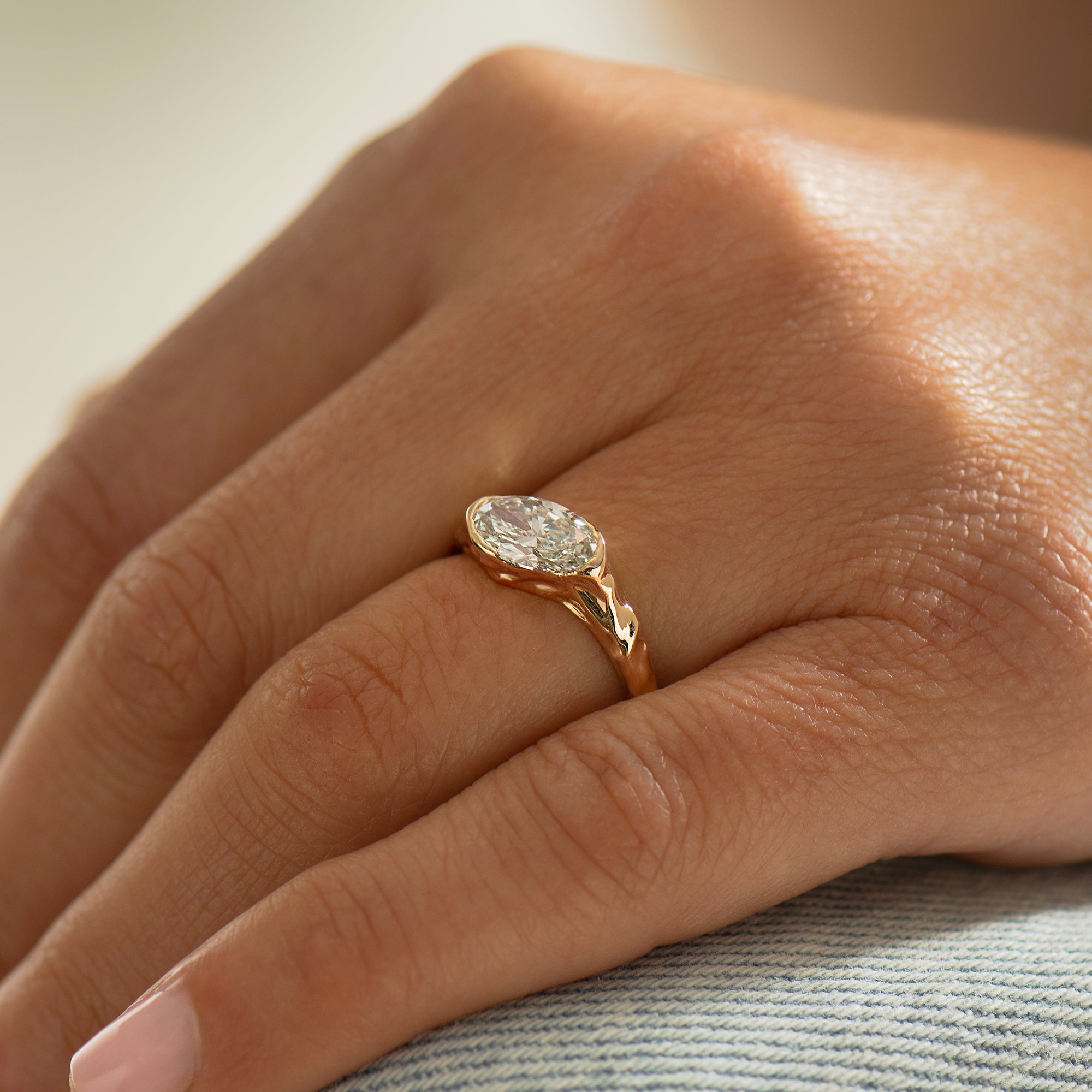 The Sculpted Oval Ring