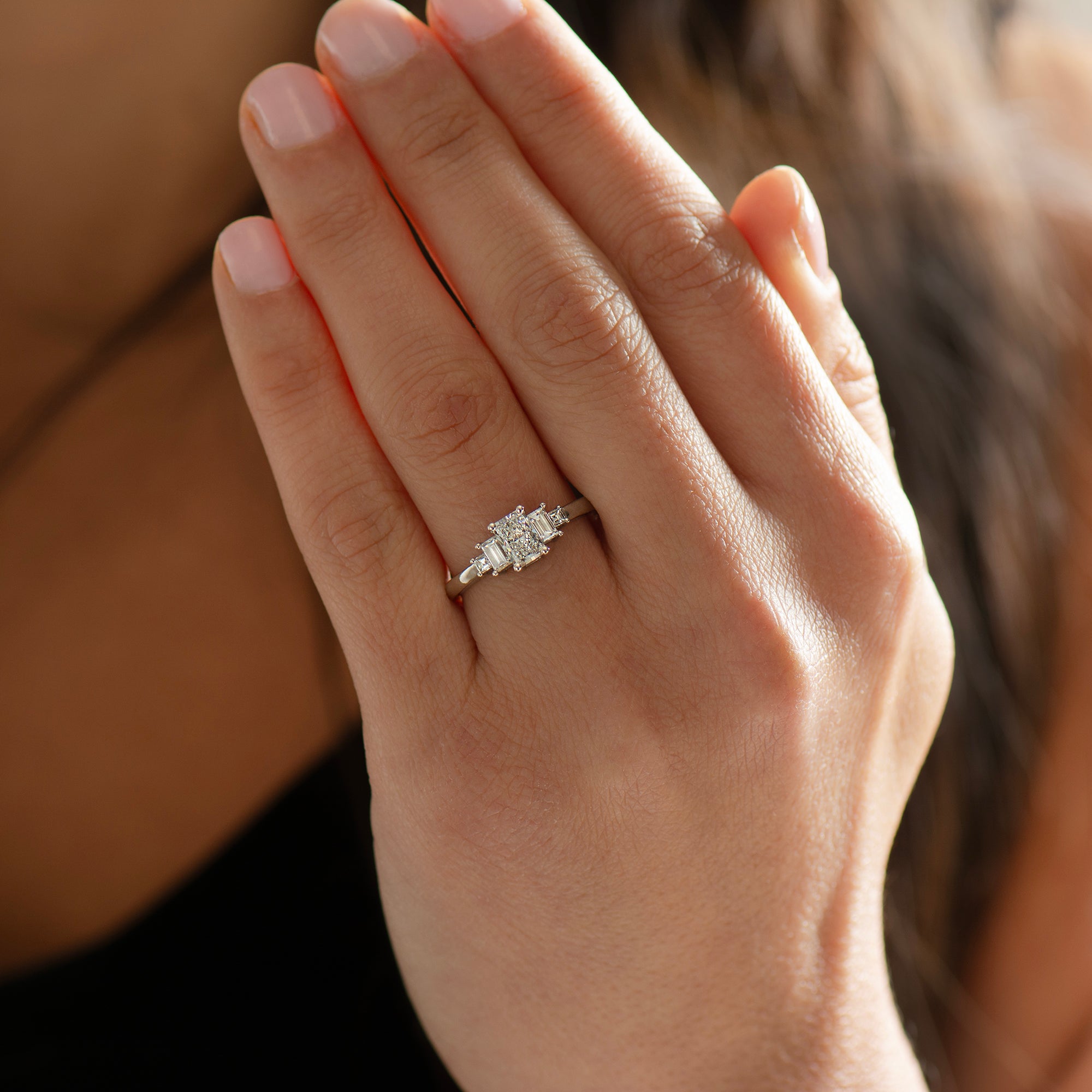 Radiant Cut Diamond Engagement Ring