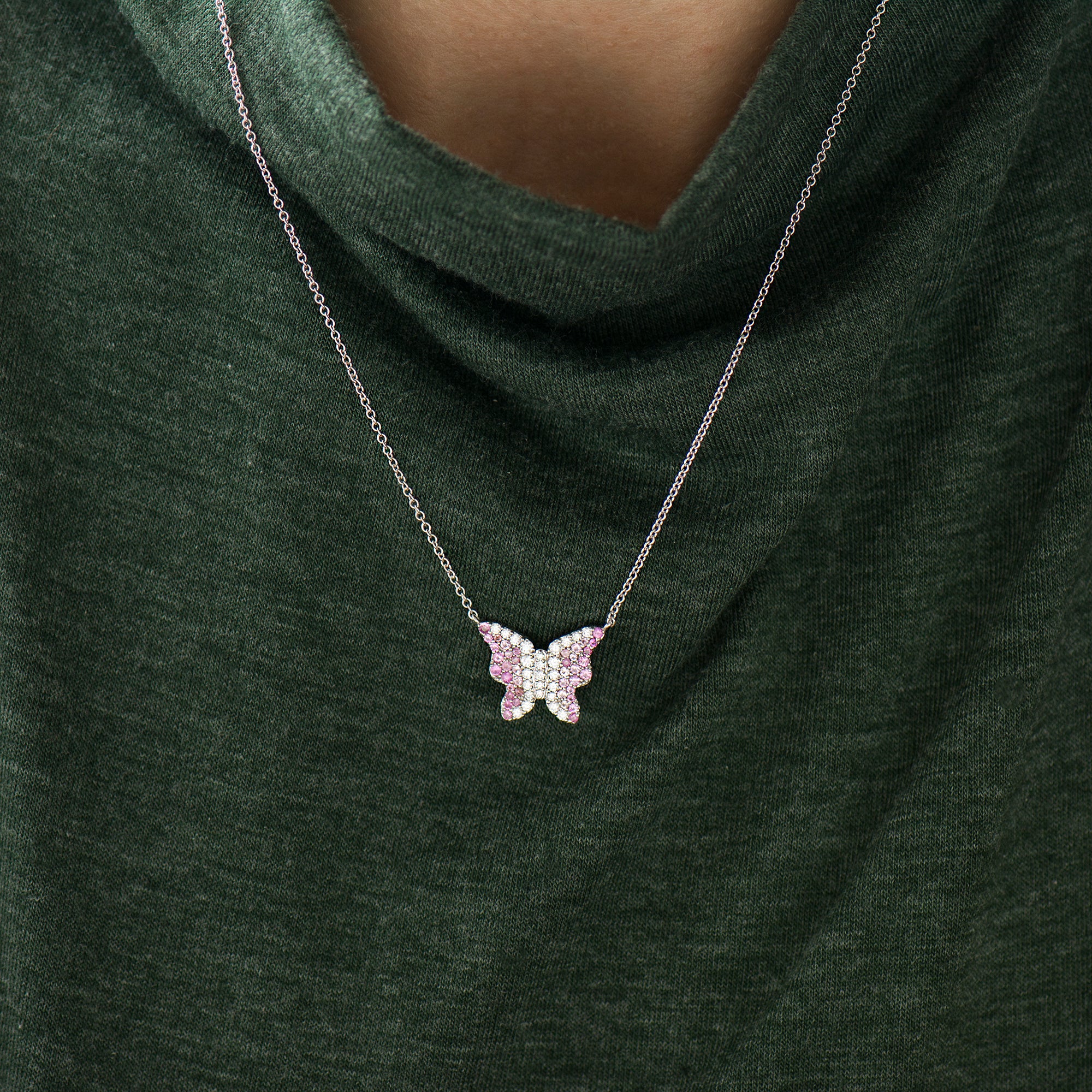 Ombre Butterfly Necklace