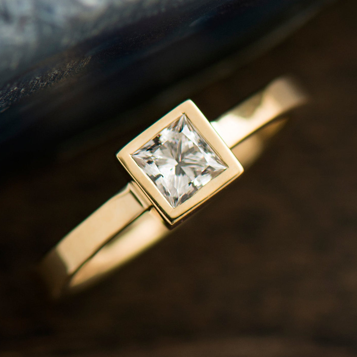 Square Diamond Ring | Stacking Rings | Nir Oliva Jewelry