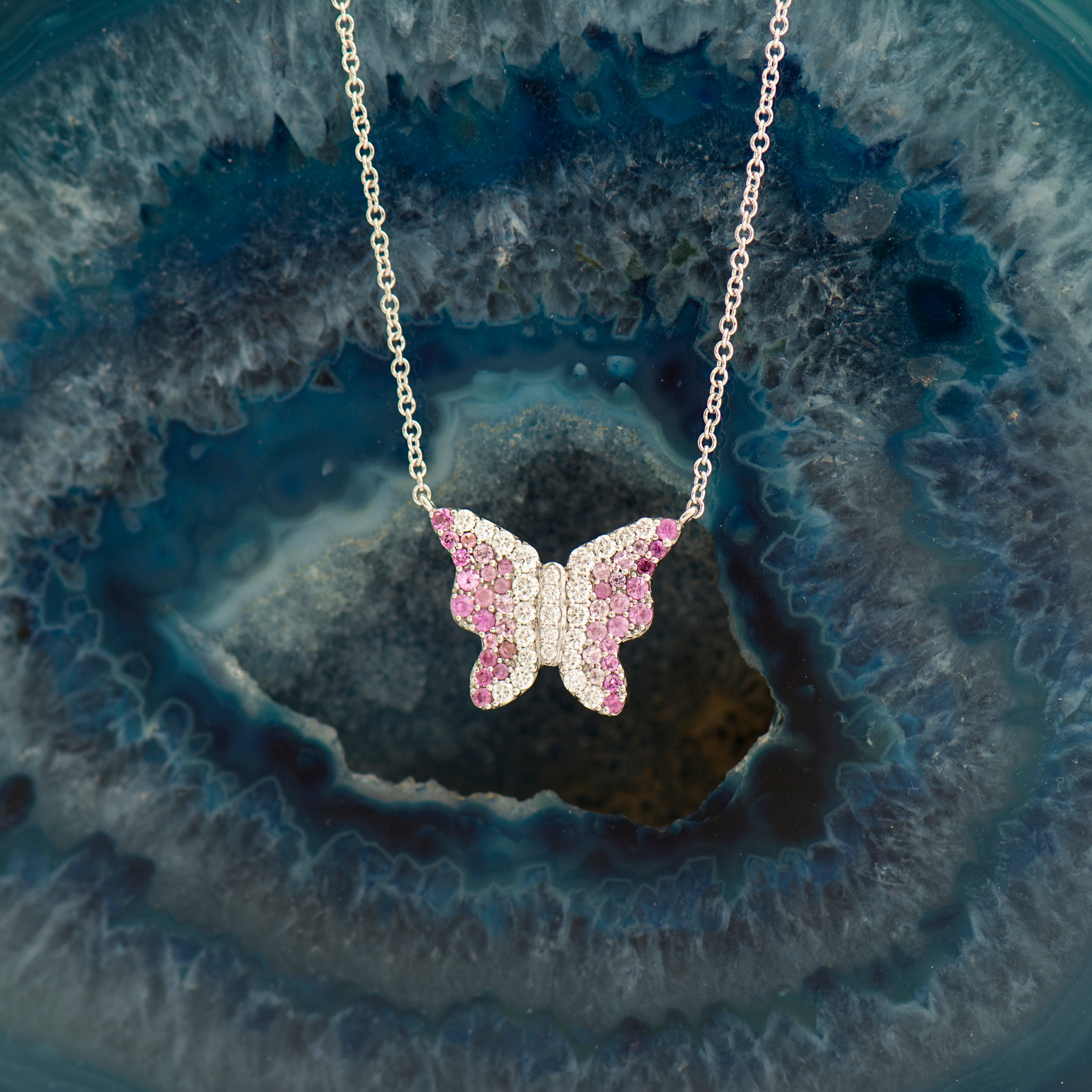 Ombre Butterfly Necklace