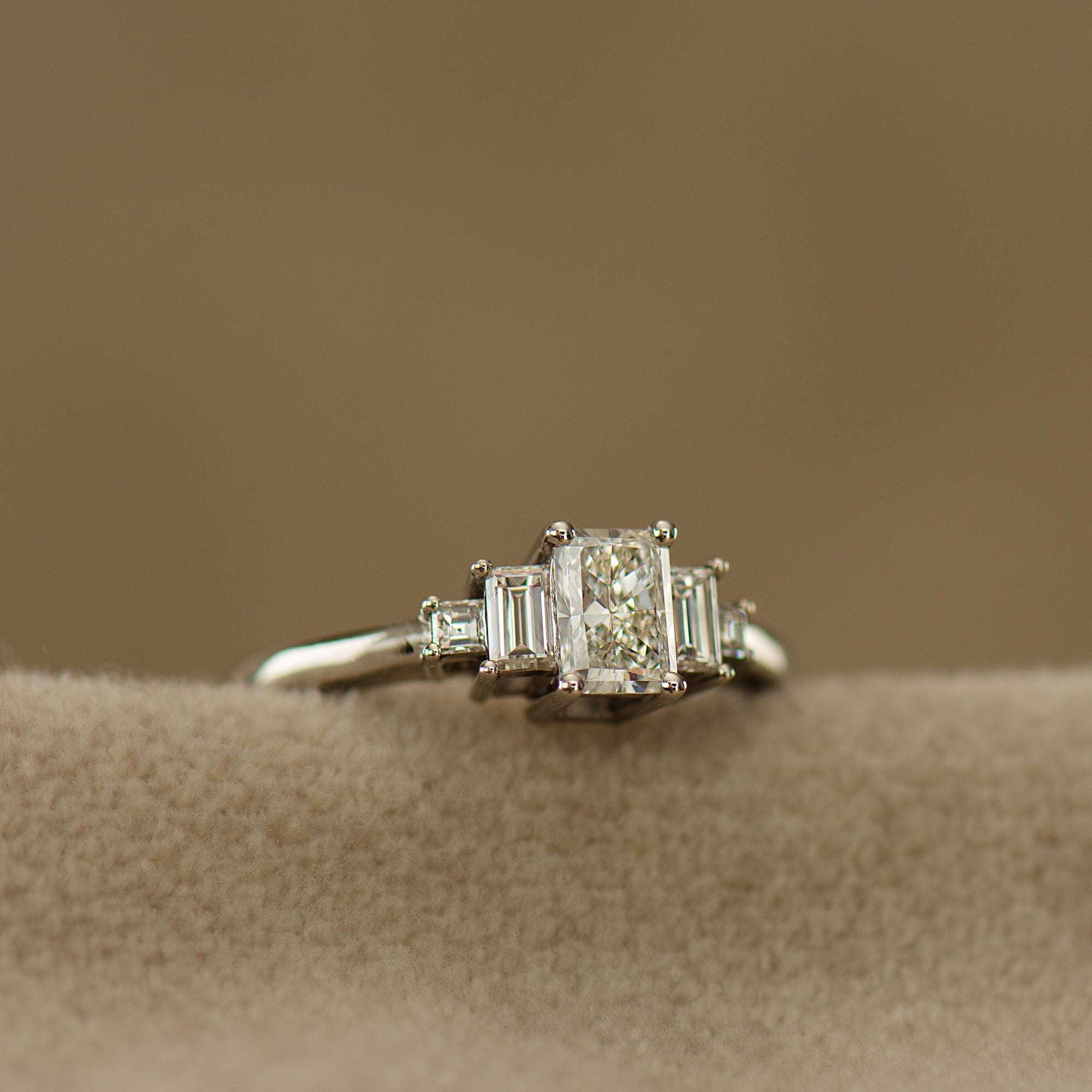 Radiant Cut Diamond Engagement Ring