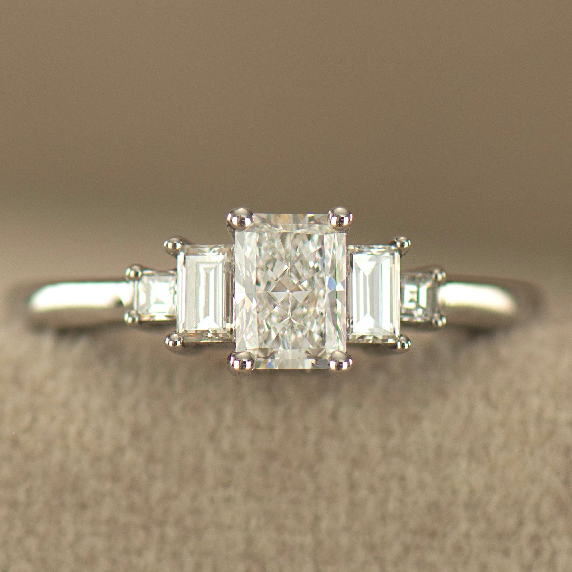 Radiant Cut Diamond Engagement Ring
