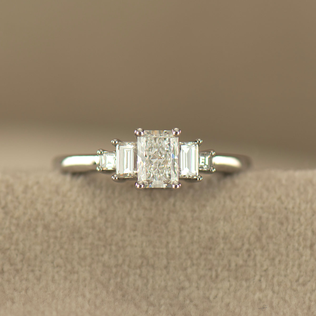 Radiant Cut Diamond Engagement Ring