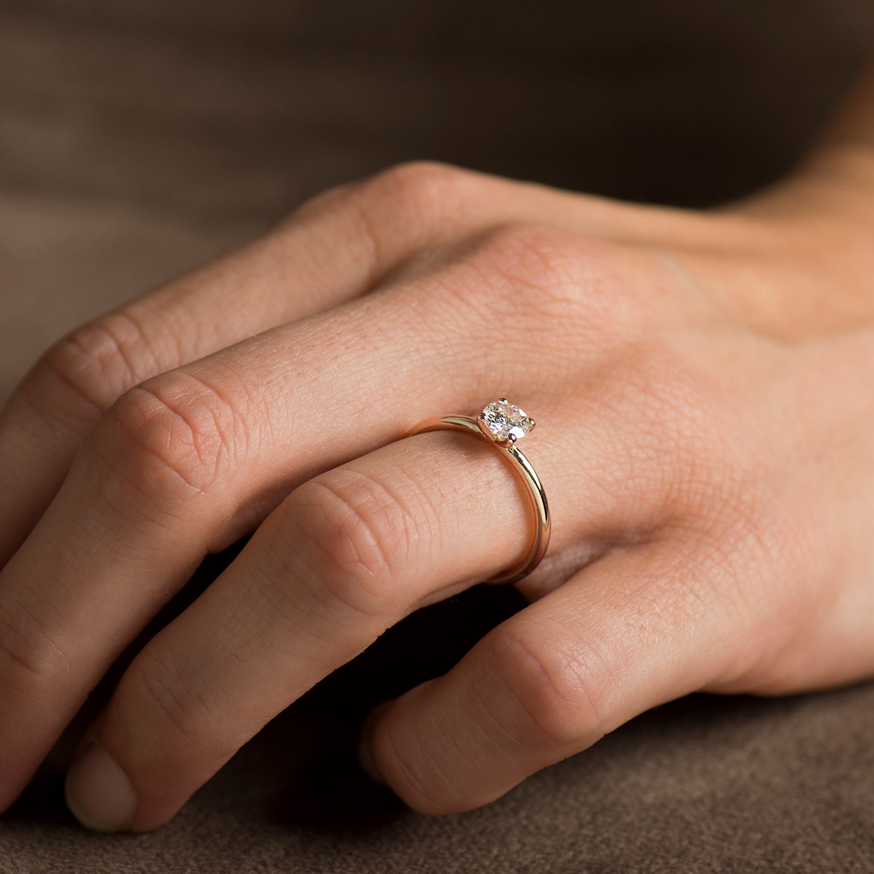 Simple Solitaire Engagement Ring