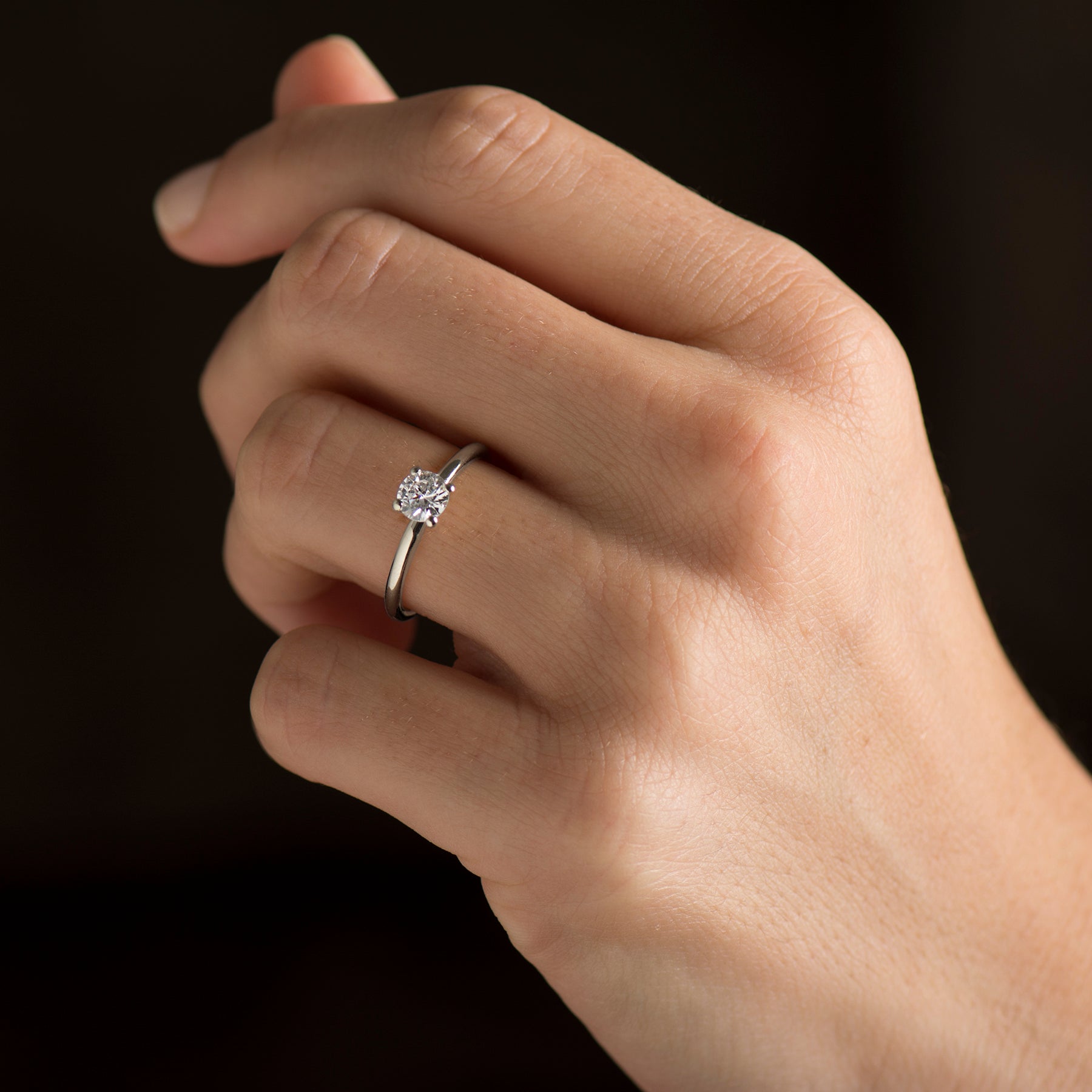Simple Solitaire Engagement Ring