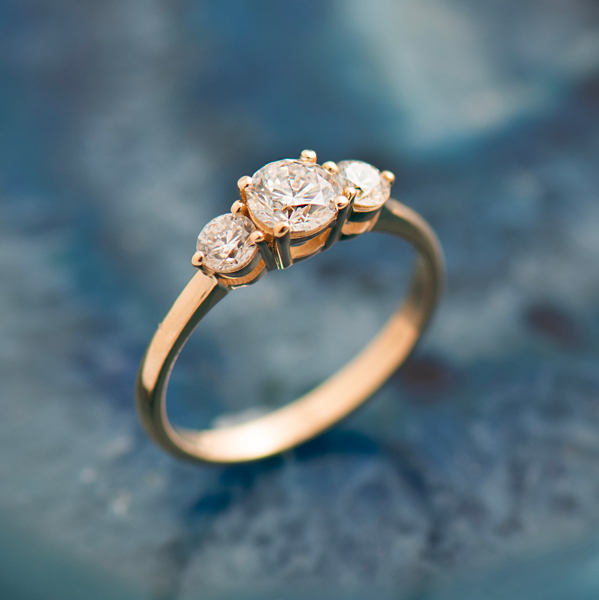 Three Stones Engagement Ring