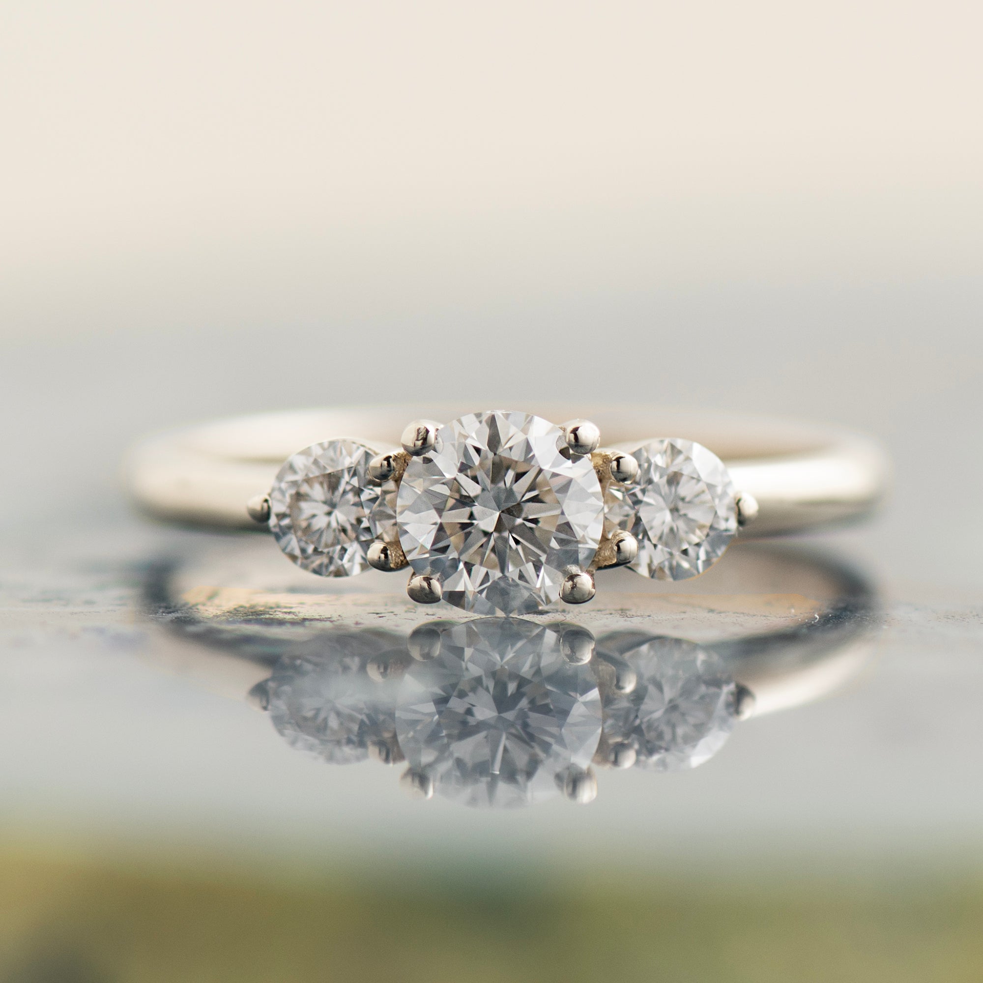 Three Stones Engagement Ring