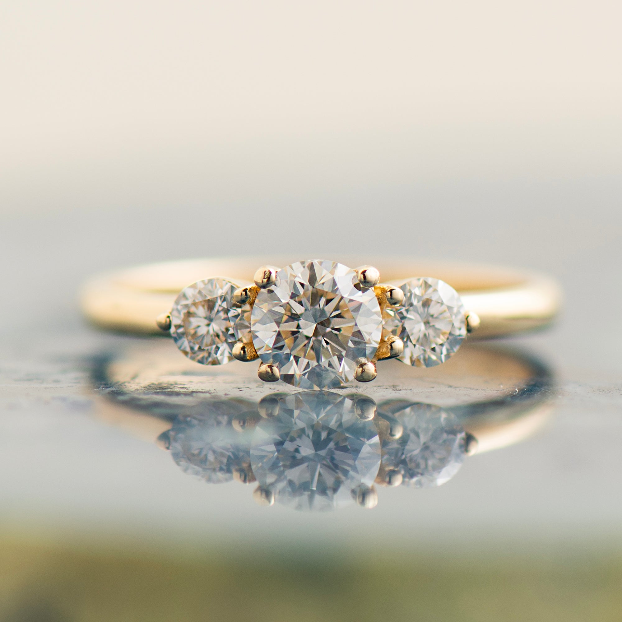 Three Stones Engagement Ring