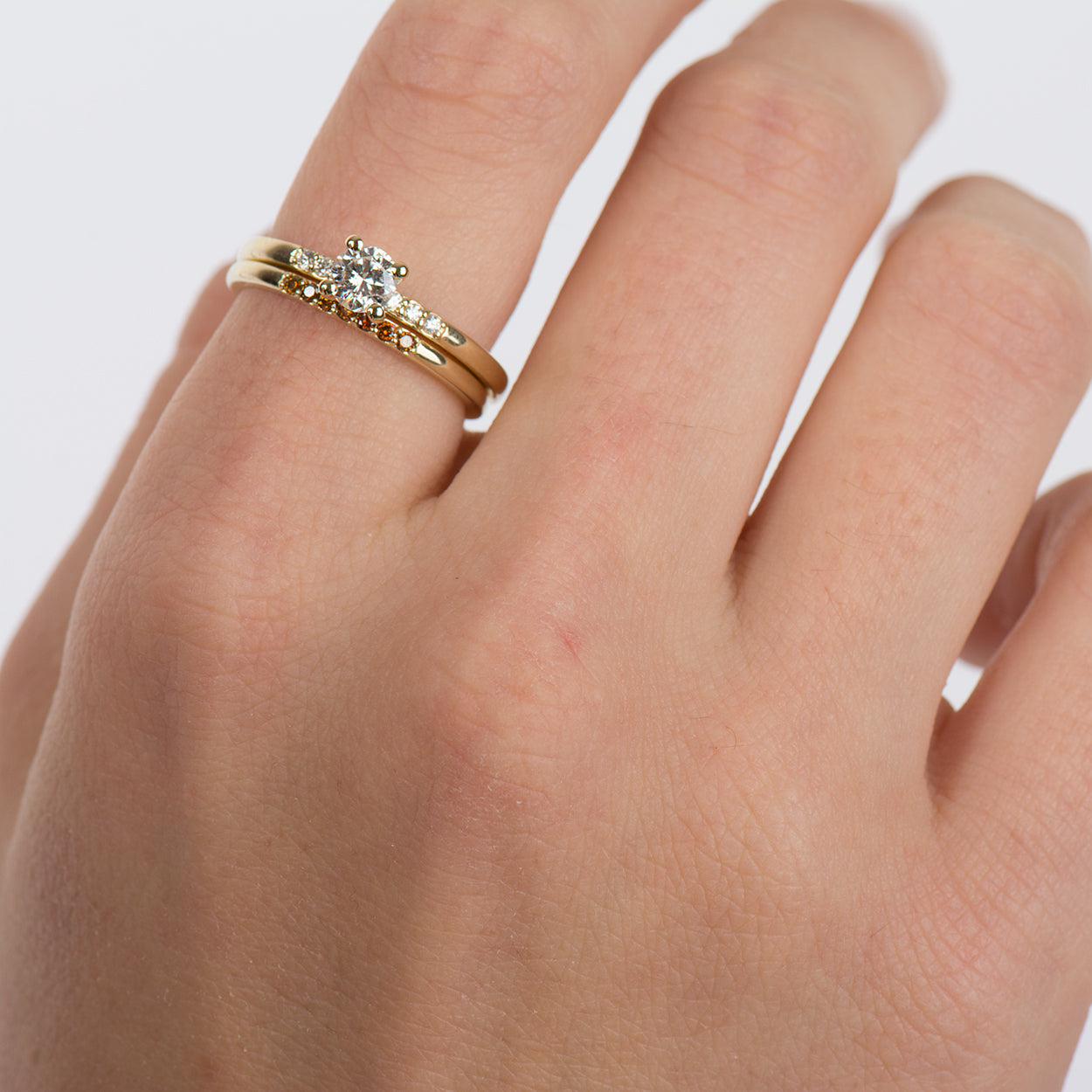 Delicate Diamond Rings Set