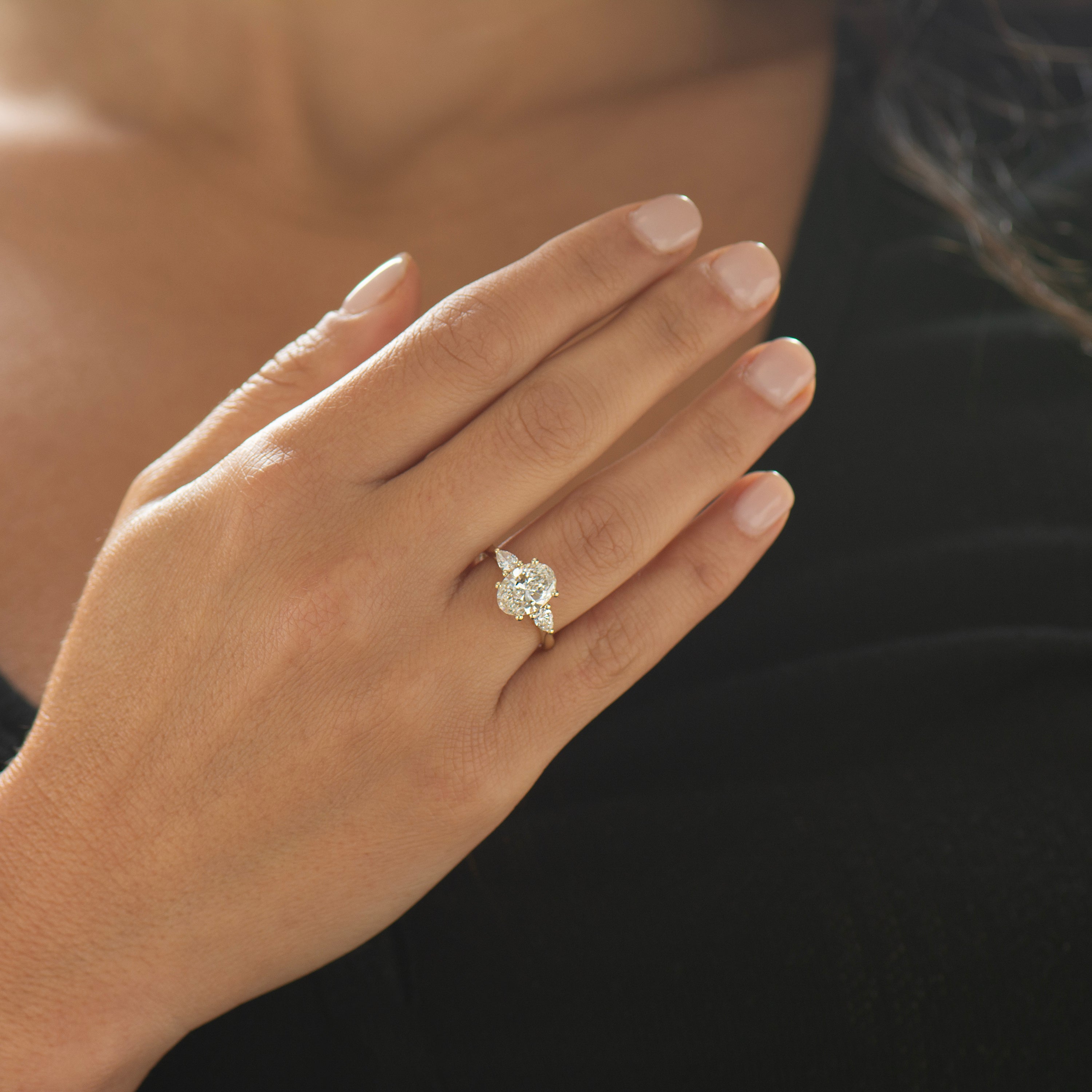 Oval Brilliant Lab Diamond Ring