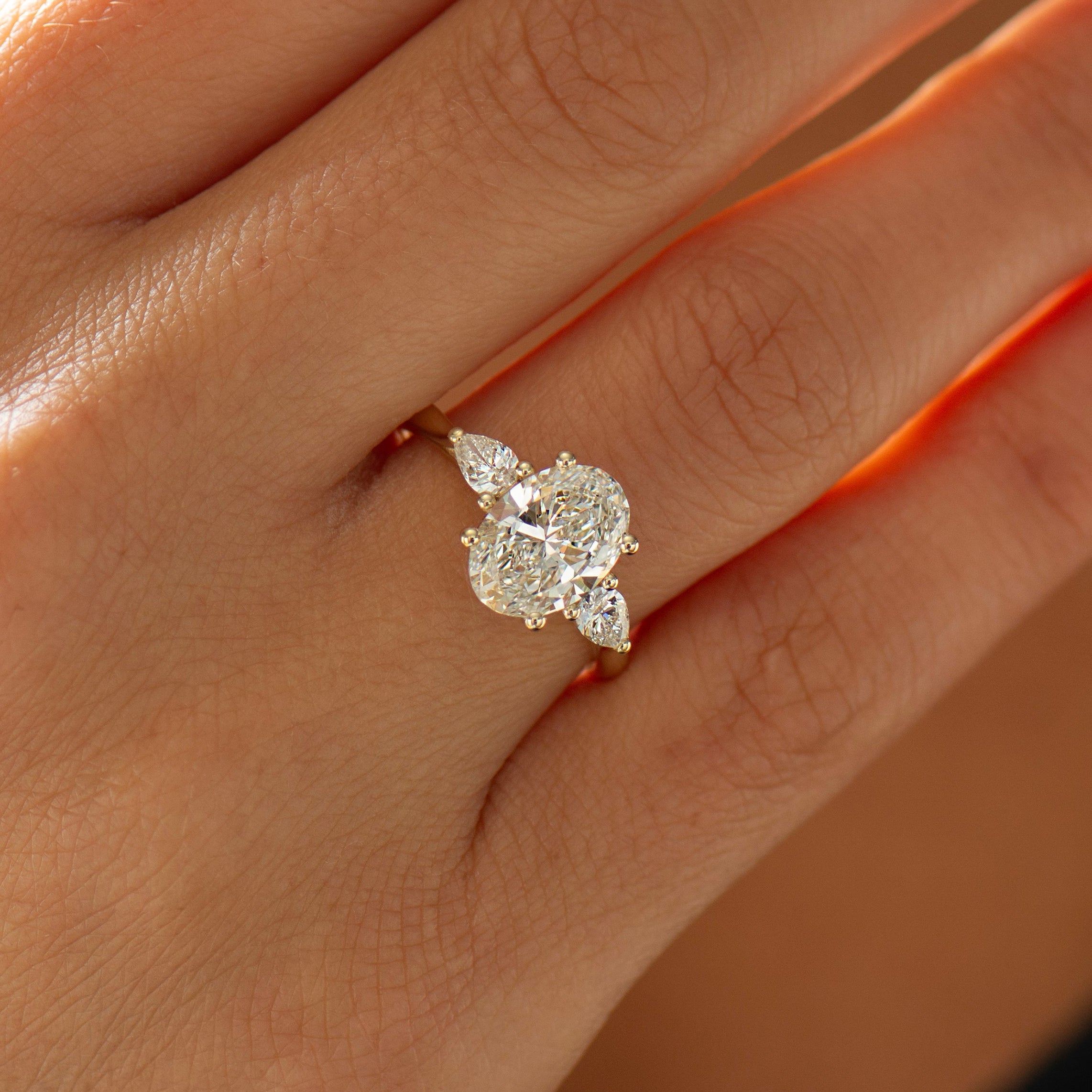 Oval Brilliant Lab Diamond Ring