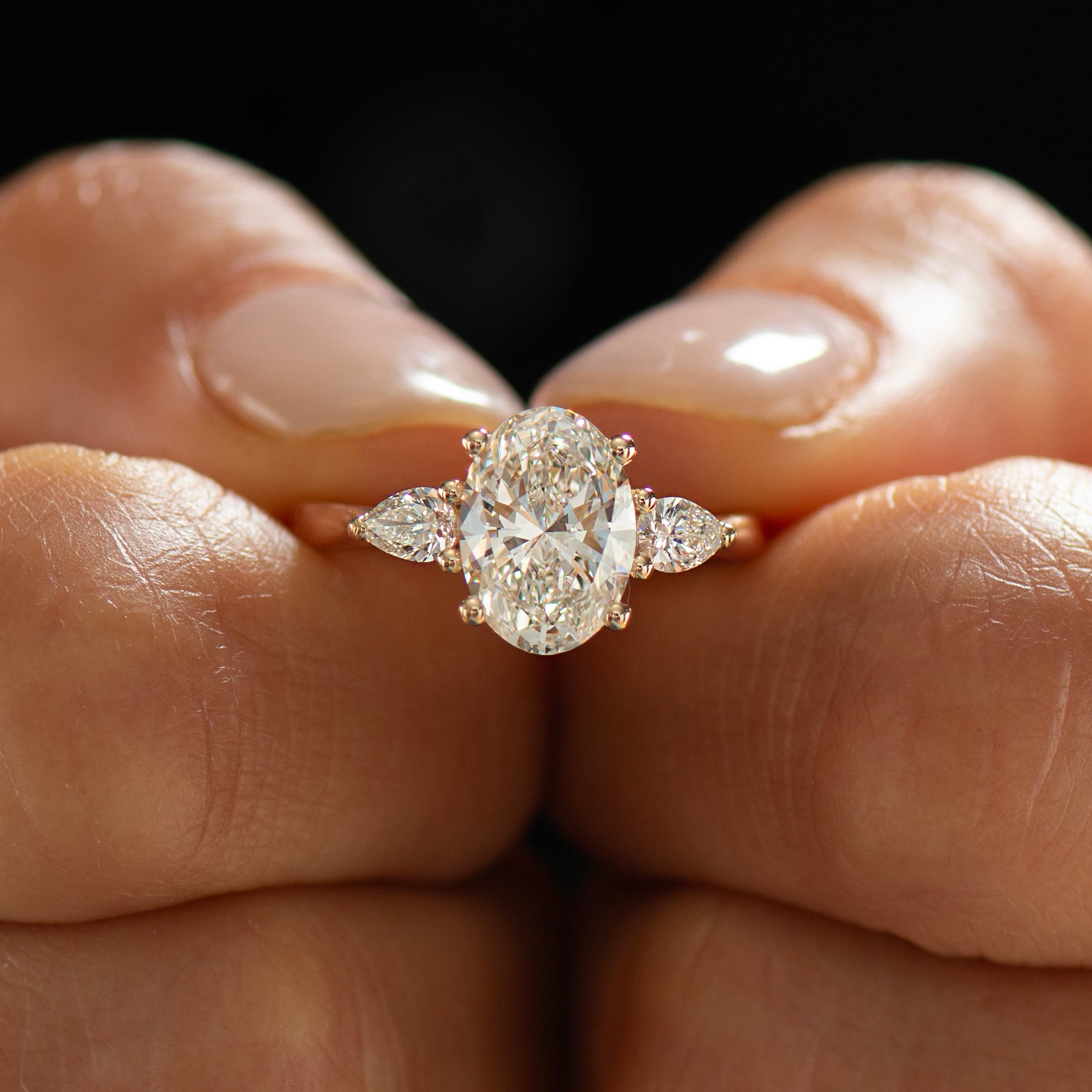 Oval Brilliant Lab Diamond Ring
