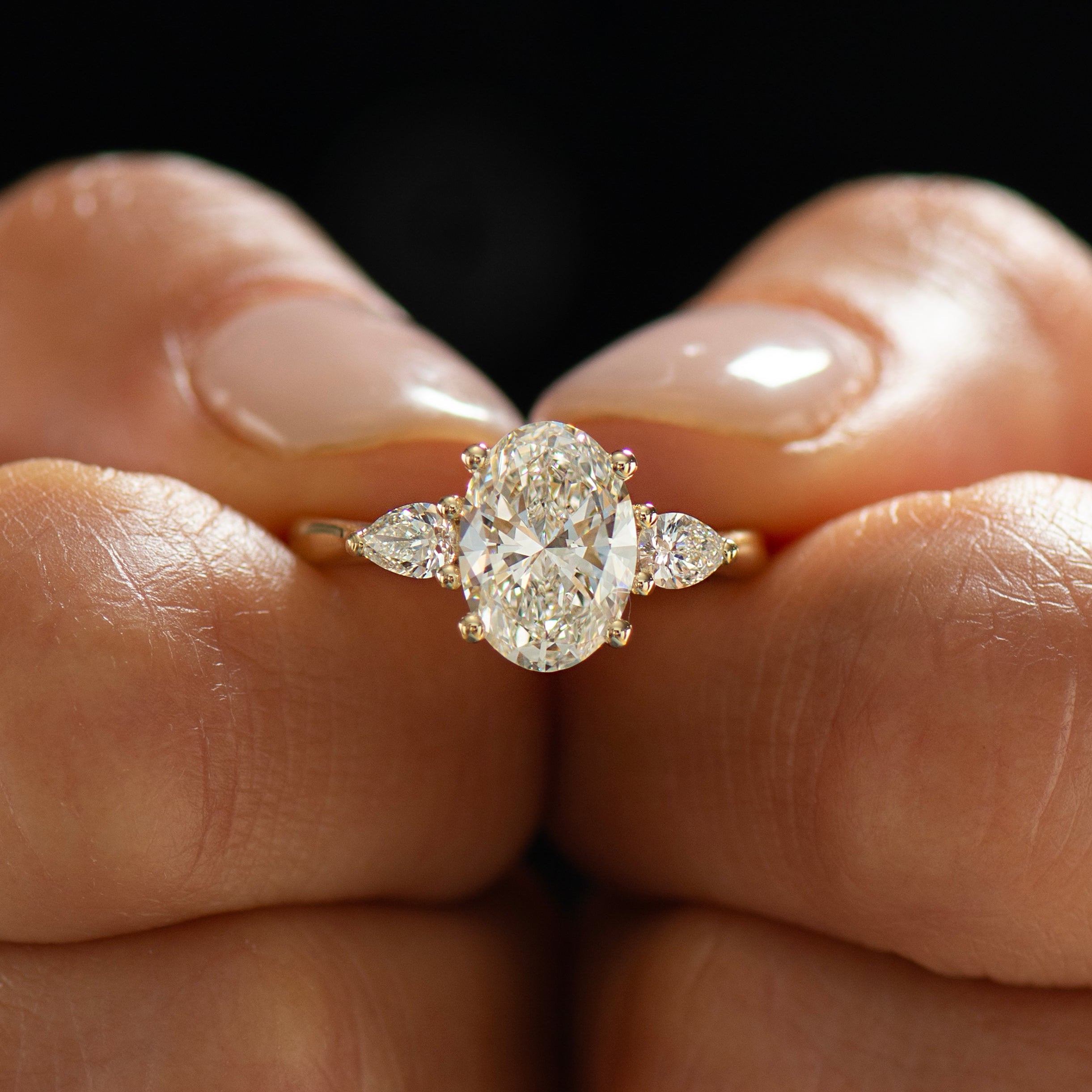 Oval Brilliant Lab Diamond Ring