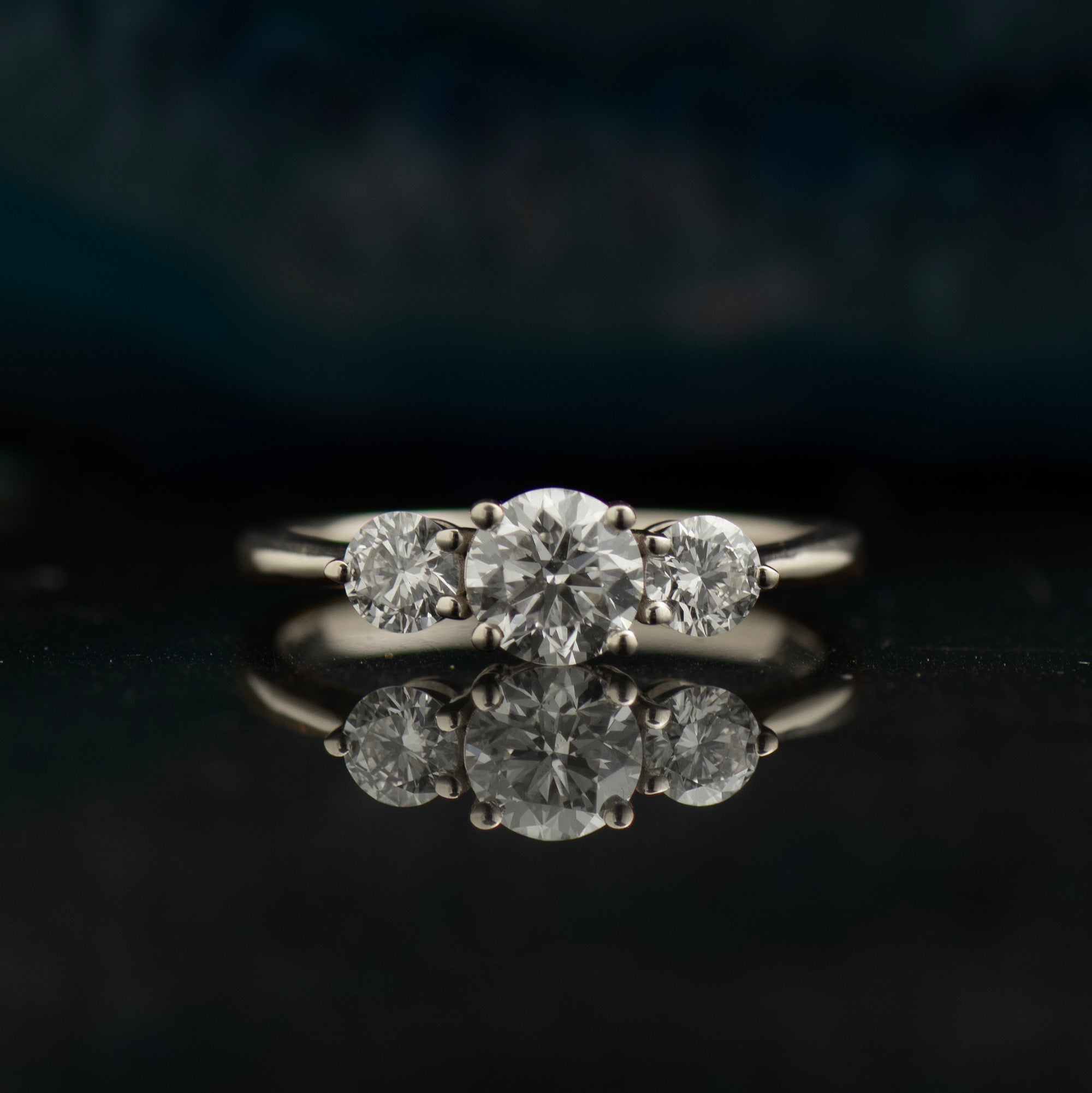 Three Stones Engagement Ring