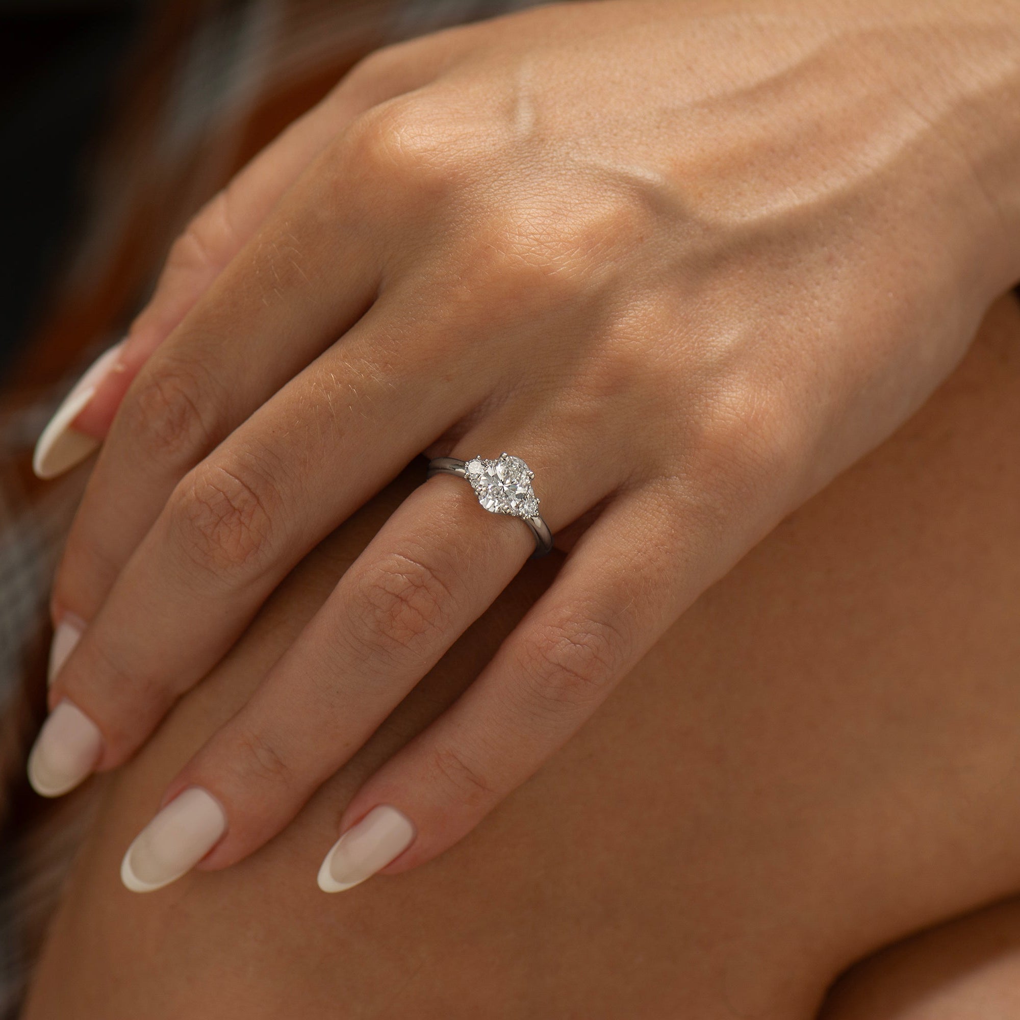 Luxury Oval Diamond Engagement Ring