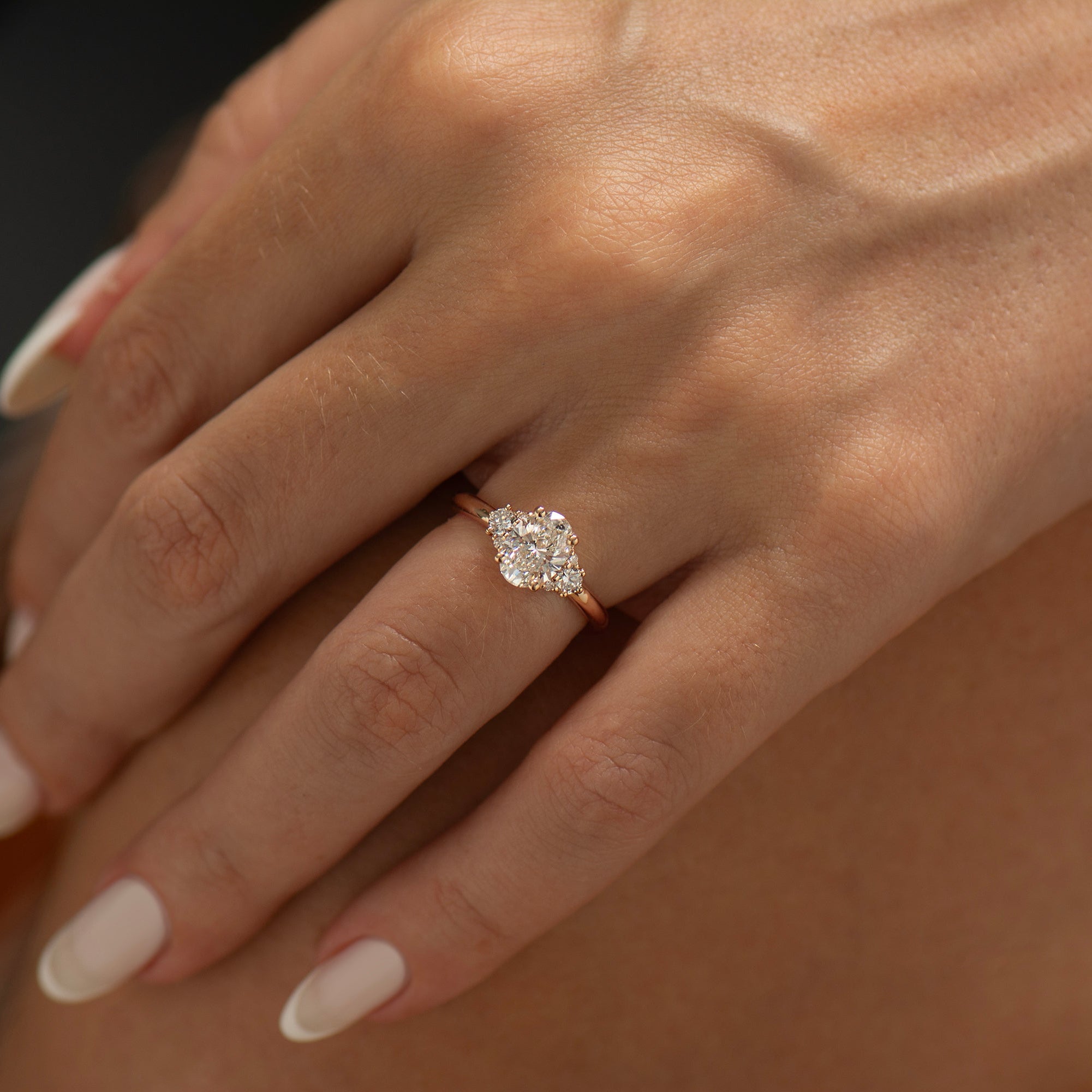 Luxury Oval Diamond Engagement Ring