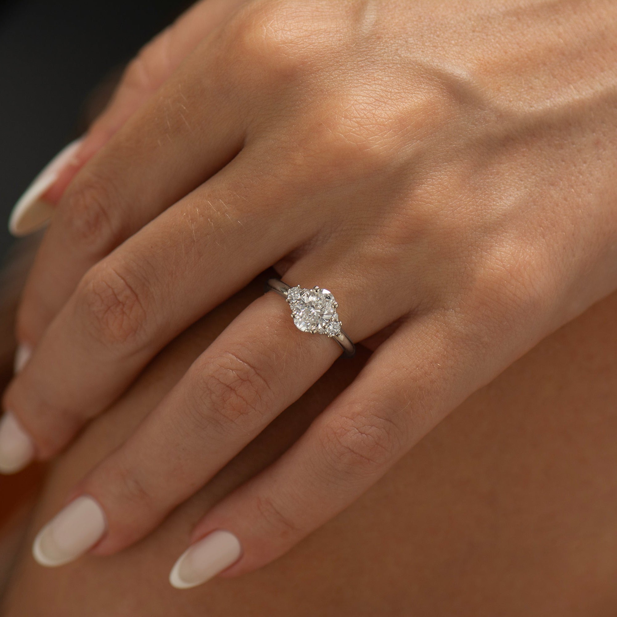 Luxury Oval Diamond Engagement Ring