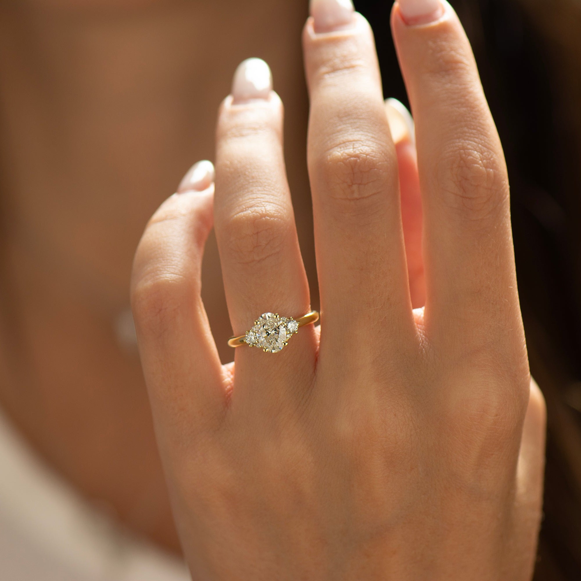 Luxury Oval Diamond Engagement Ring