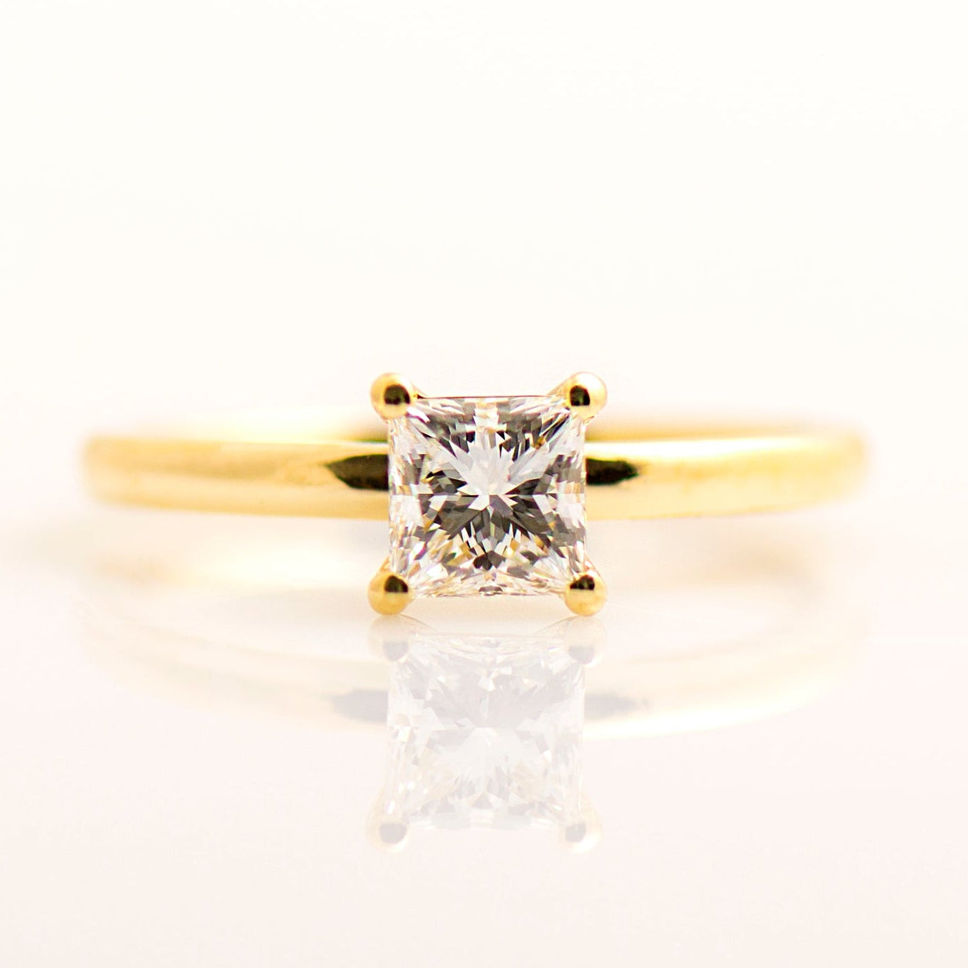 Classy Princess Engagement Ring
