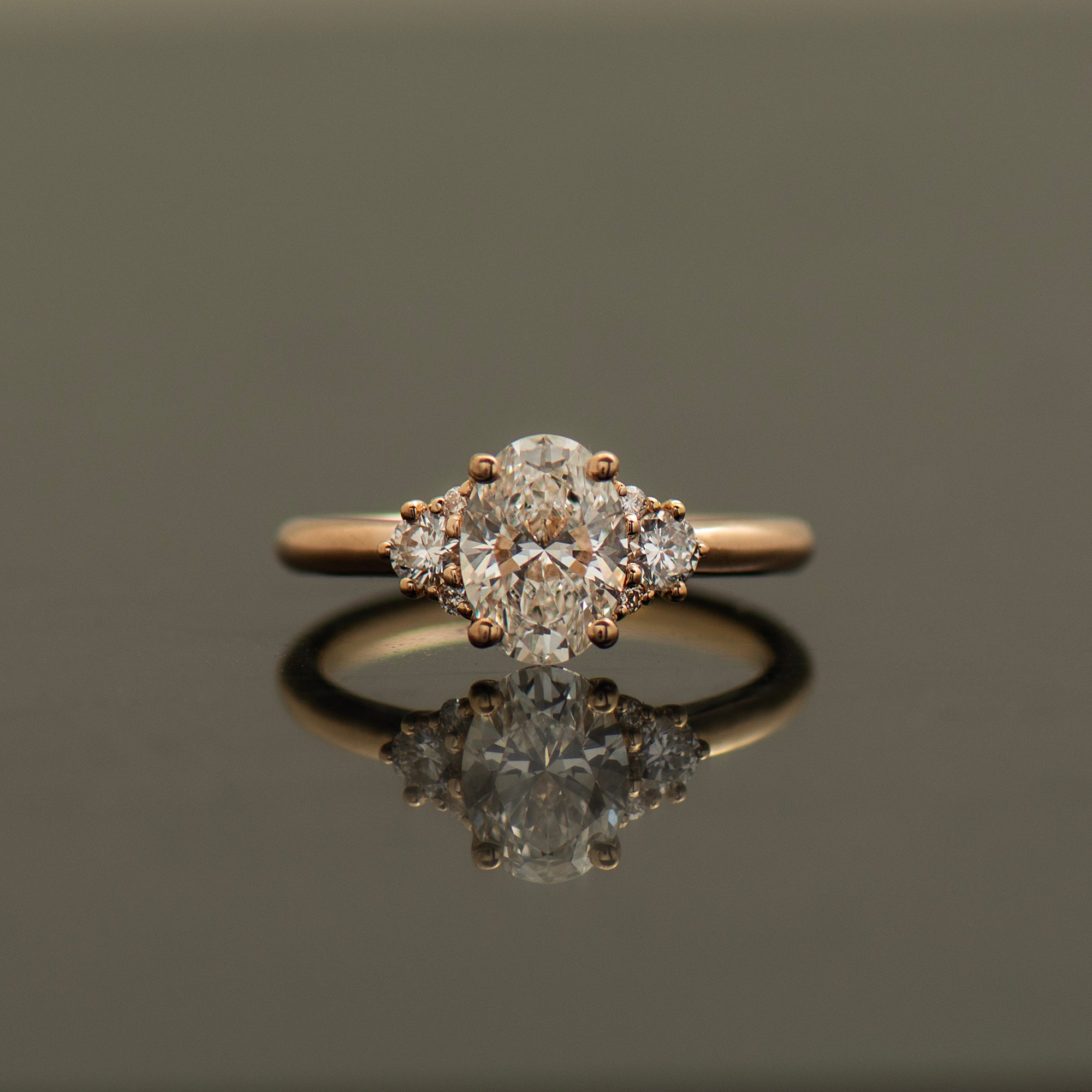 Luxury Oval Diamond Engagement Ring