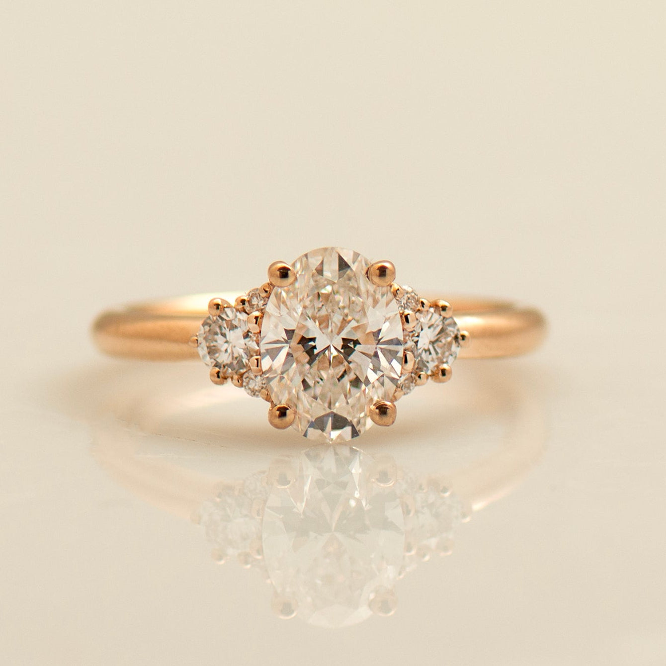 Oval Diamond Engagement Ring