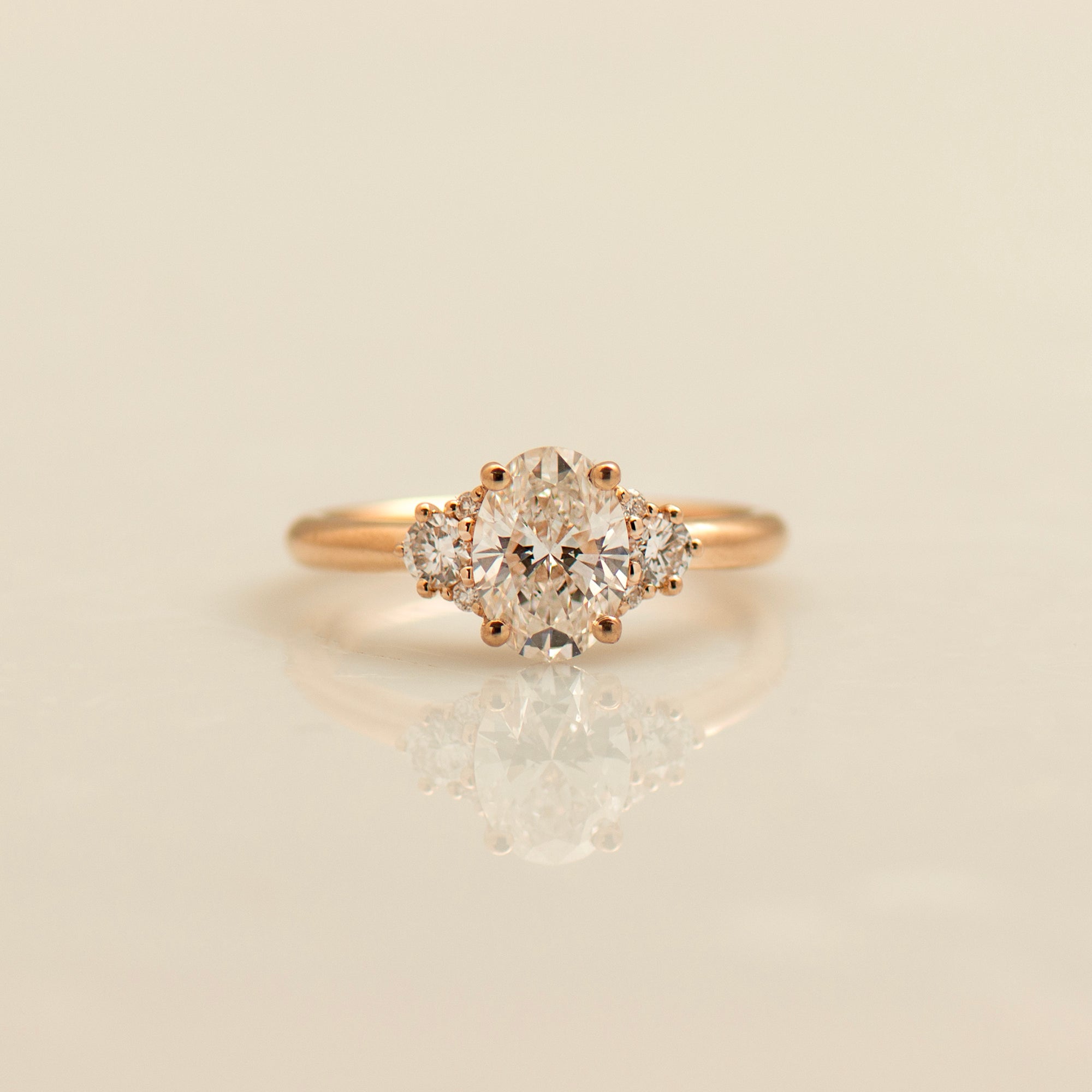 Luxury Oval Diamond Engagement Ring