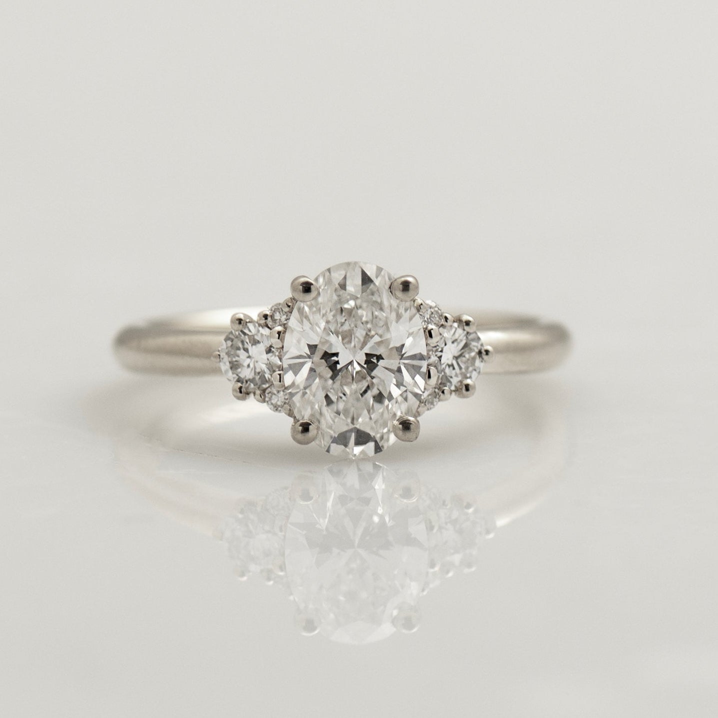 Oval Diamond Engagement Ring