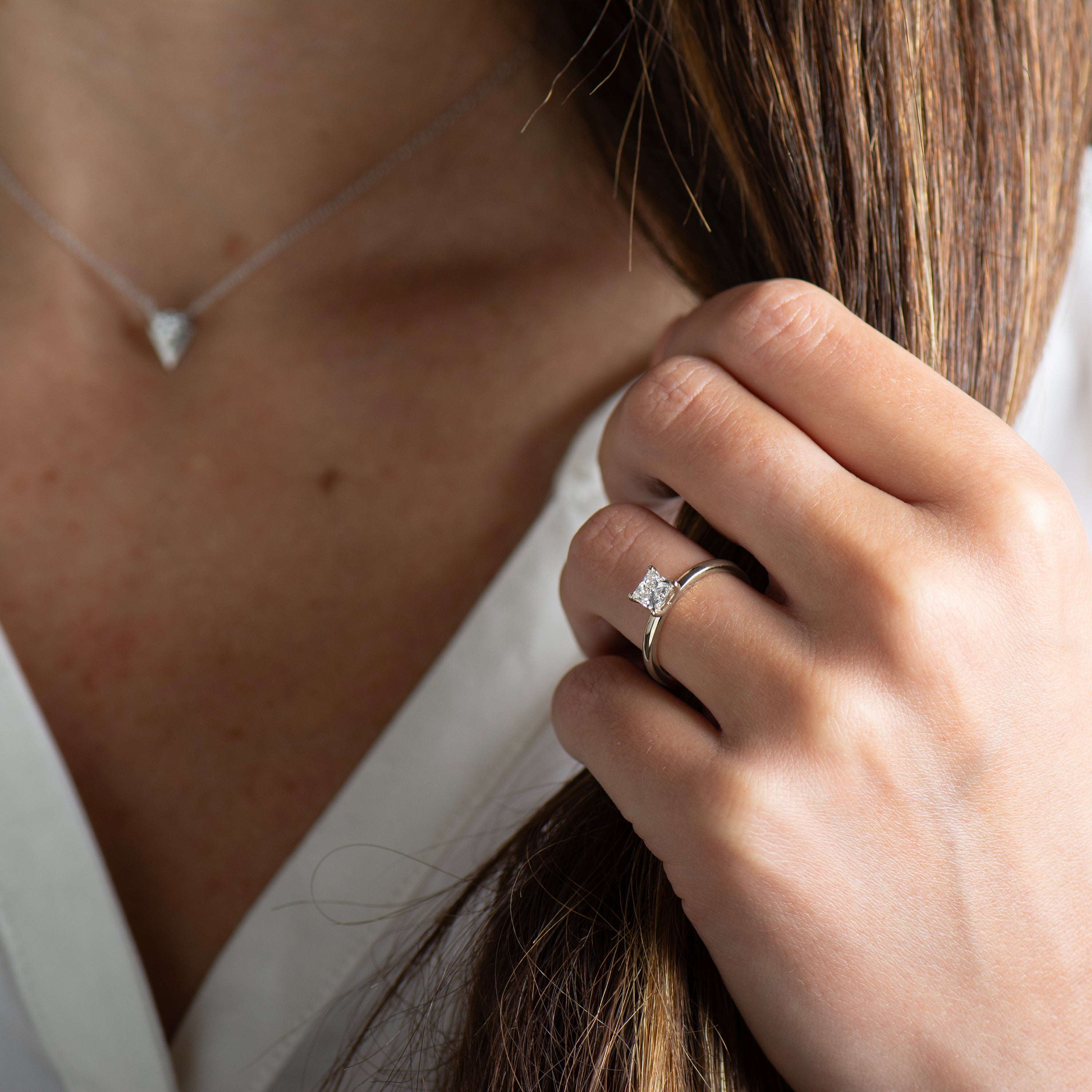 Classy Princess Engagement Ring