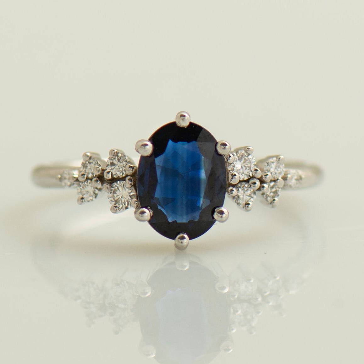 Blue Sapphire Engagement Ring