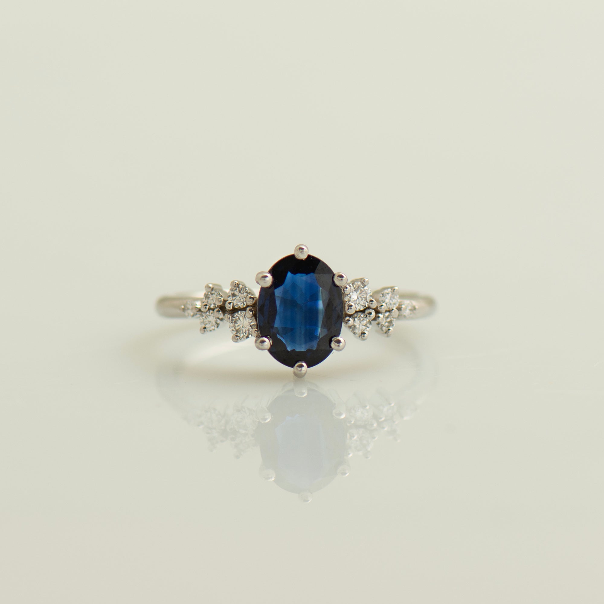 Blue Sapphire Engagement Ring