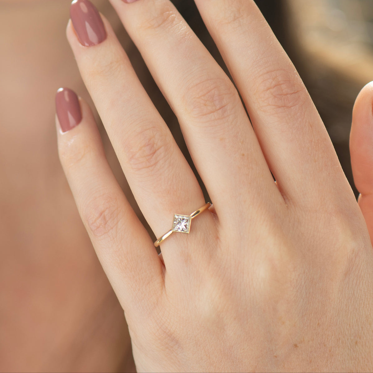 Elegant Princess Cut Diamond Ring - 0.40CT Diamond