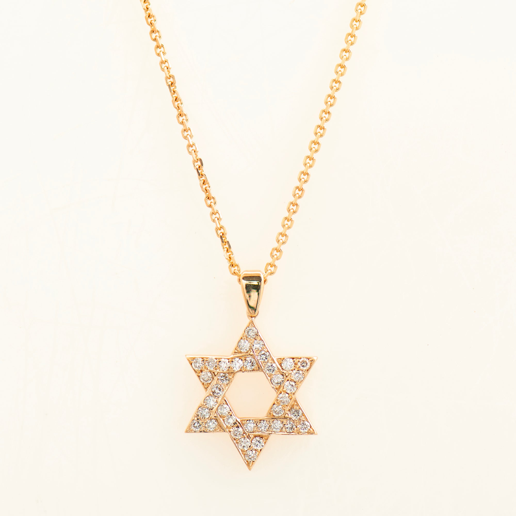 Pave' Star of David Necklace