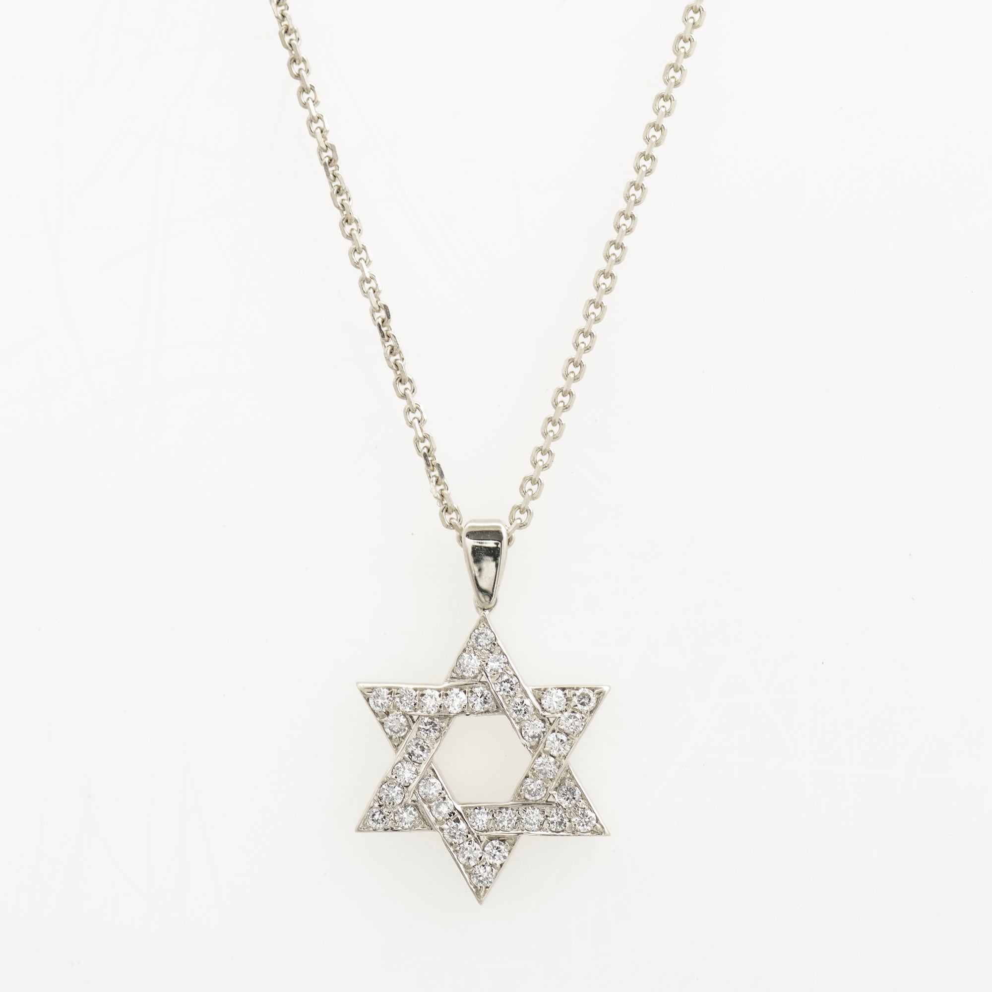 Pave' Star of David Necklace