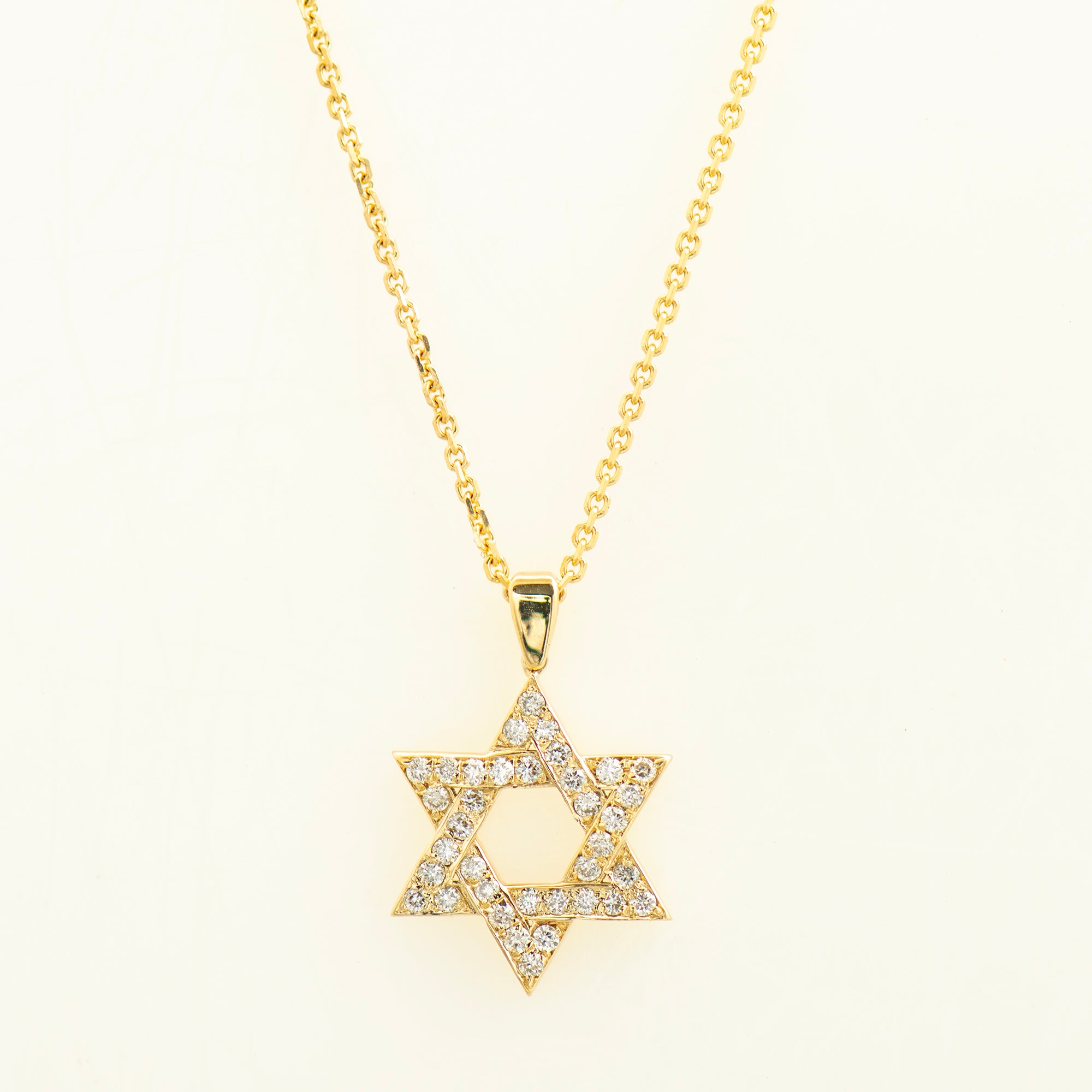 Pave' Star of David Necklace