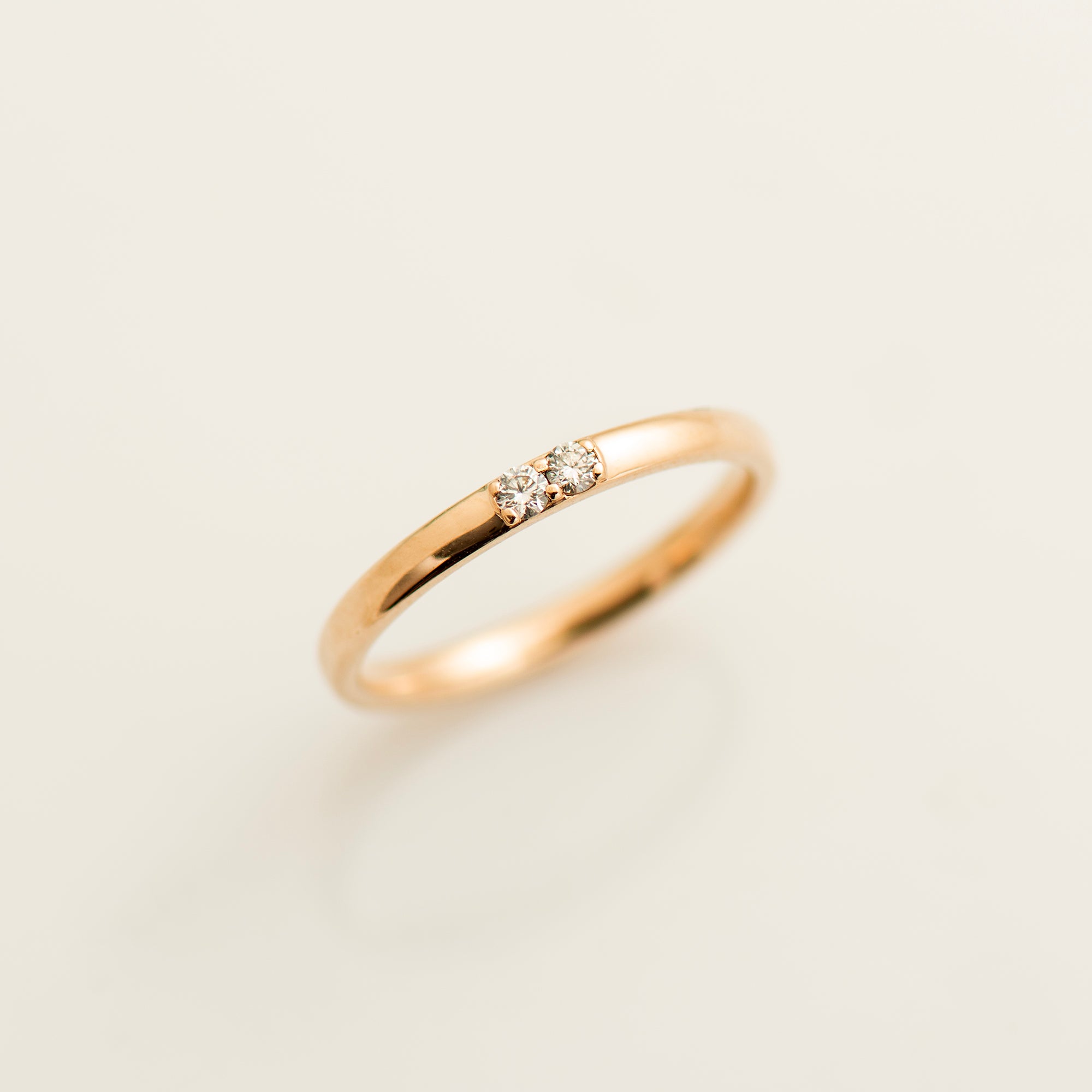 2 mm 2 Diamonds Wedding