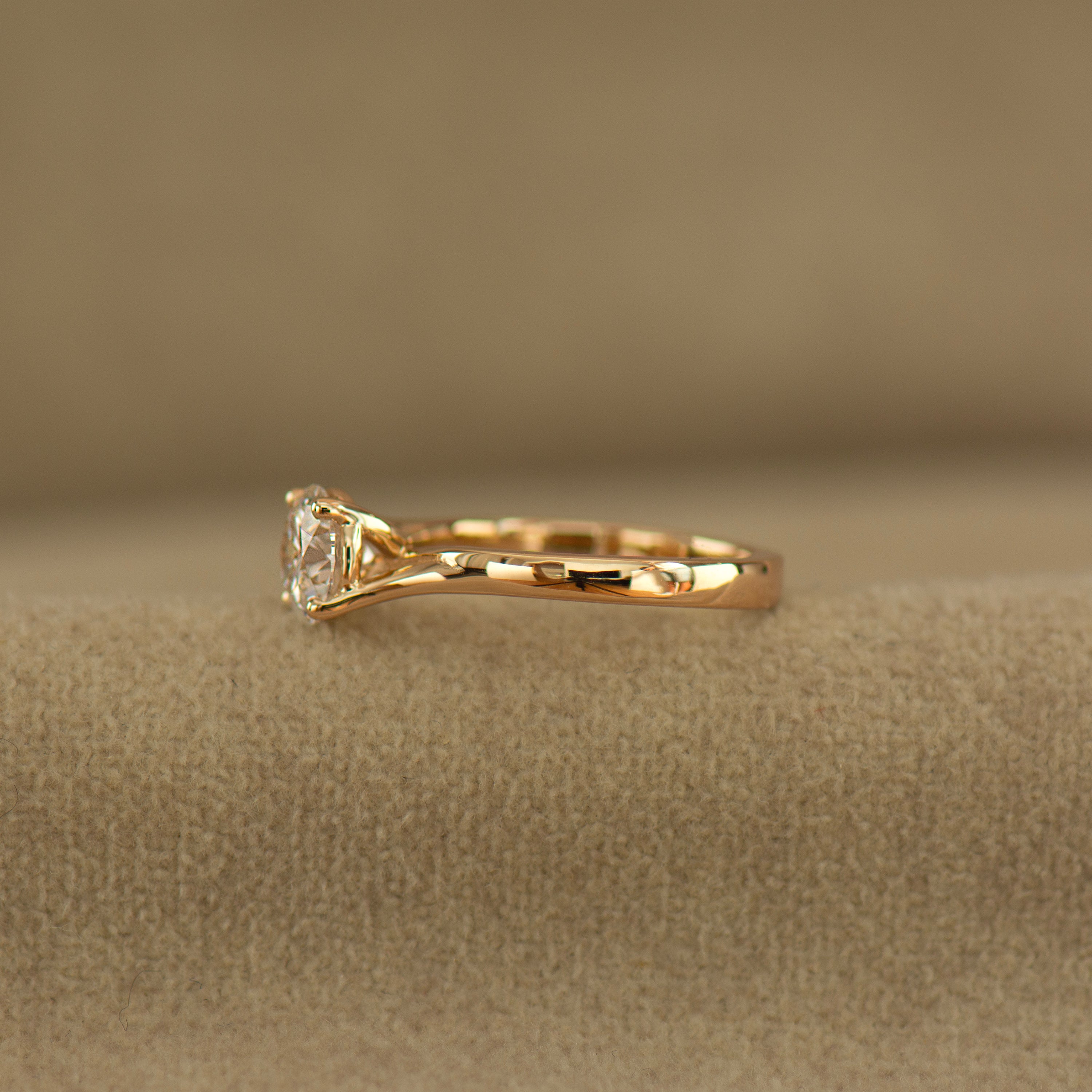 Large Bypass Engagement Ring