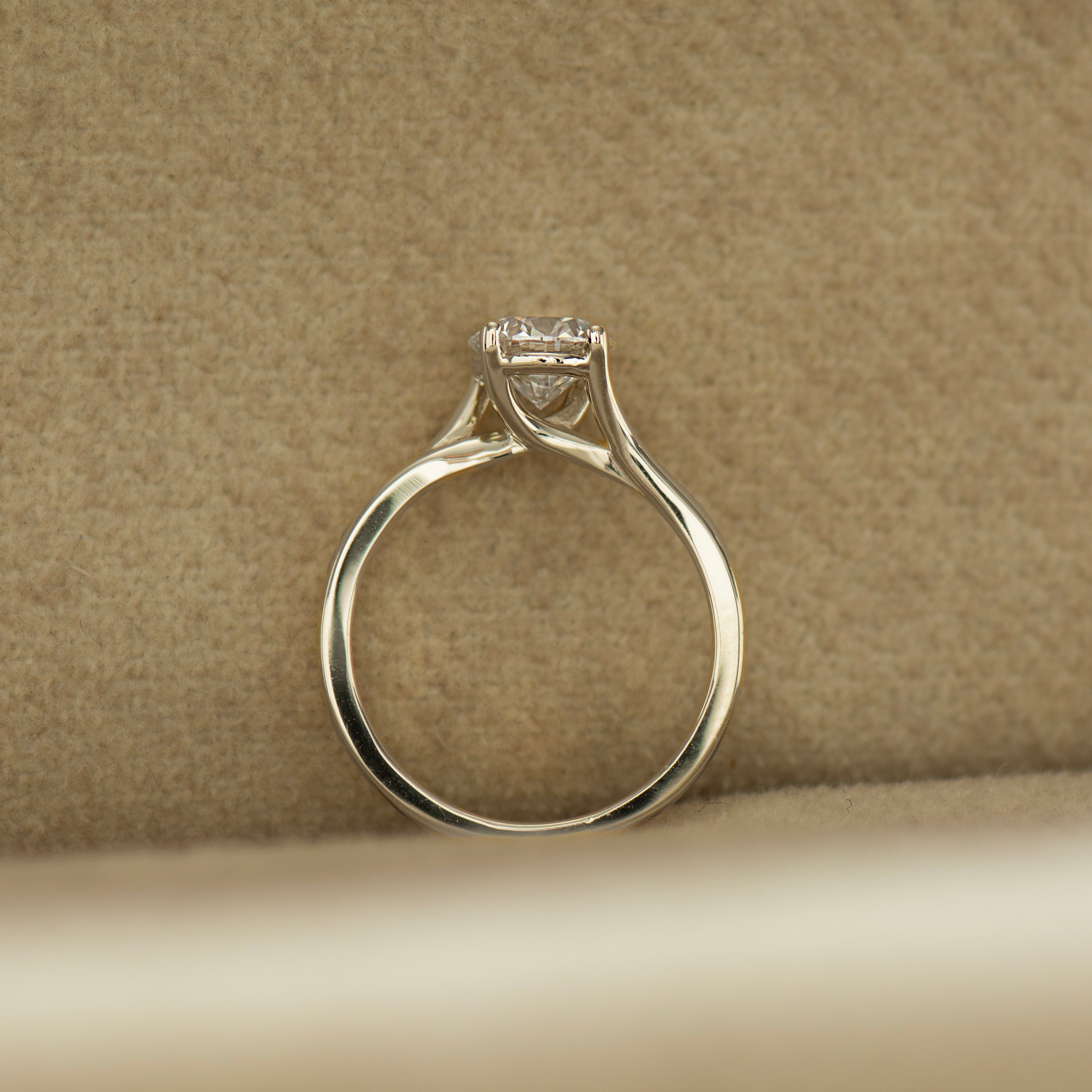 Large Bypass Engagement Ring