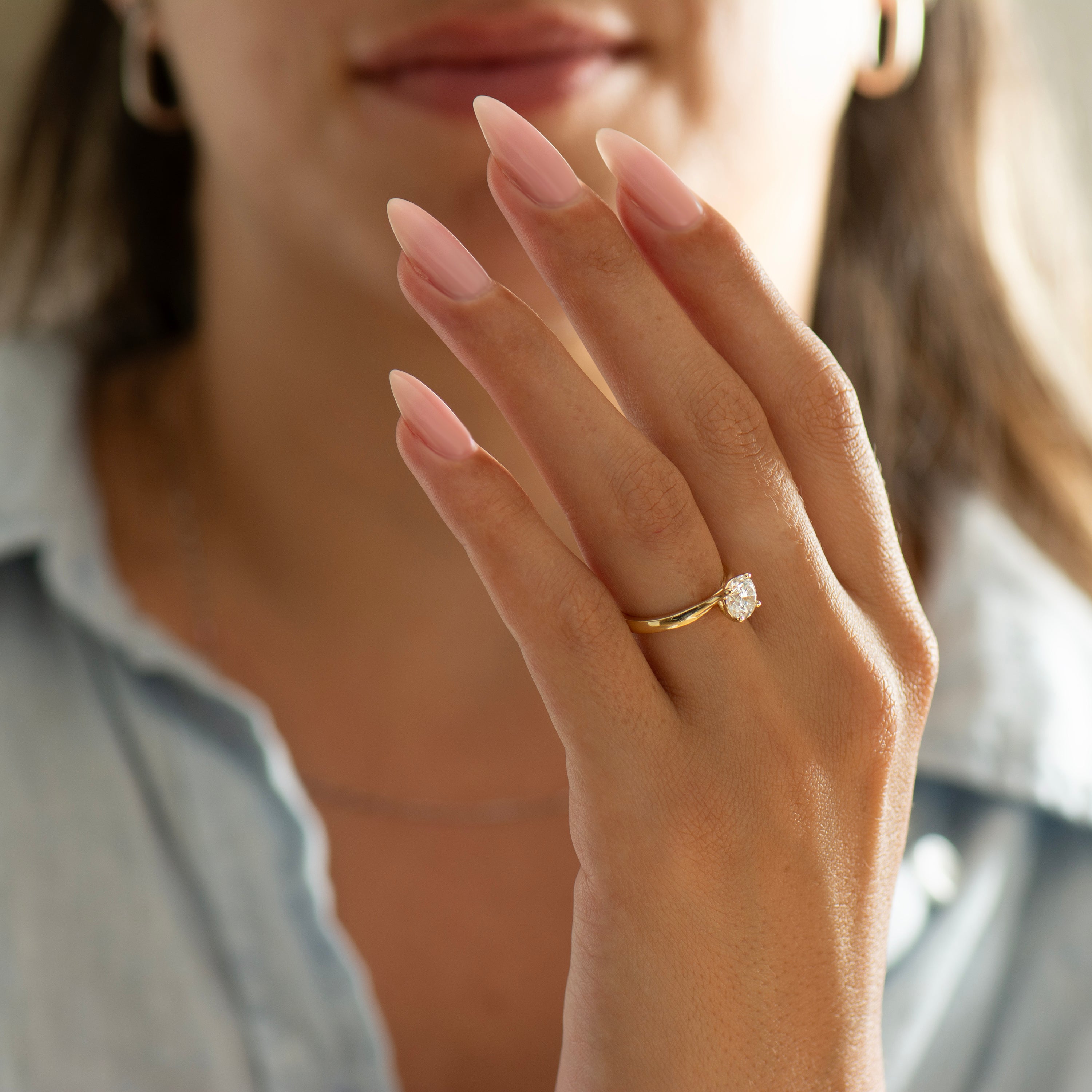 Large Bypass Engagement Ring