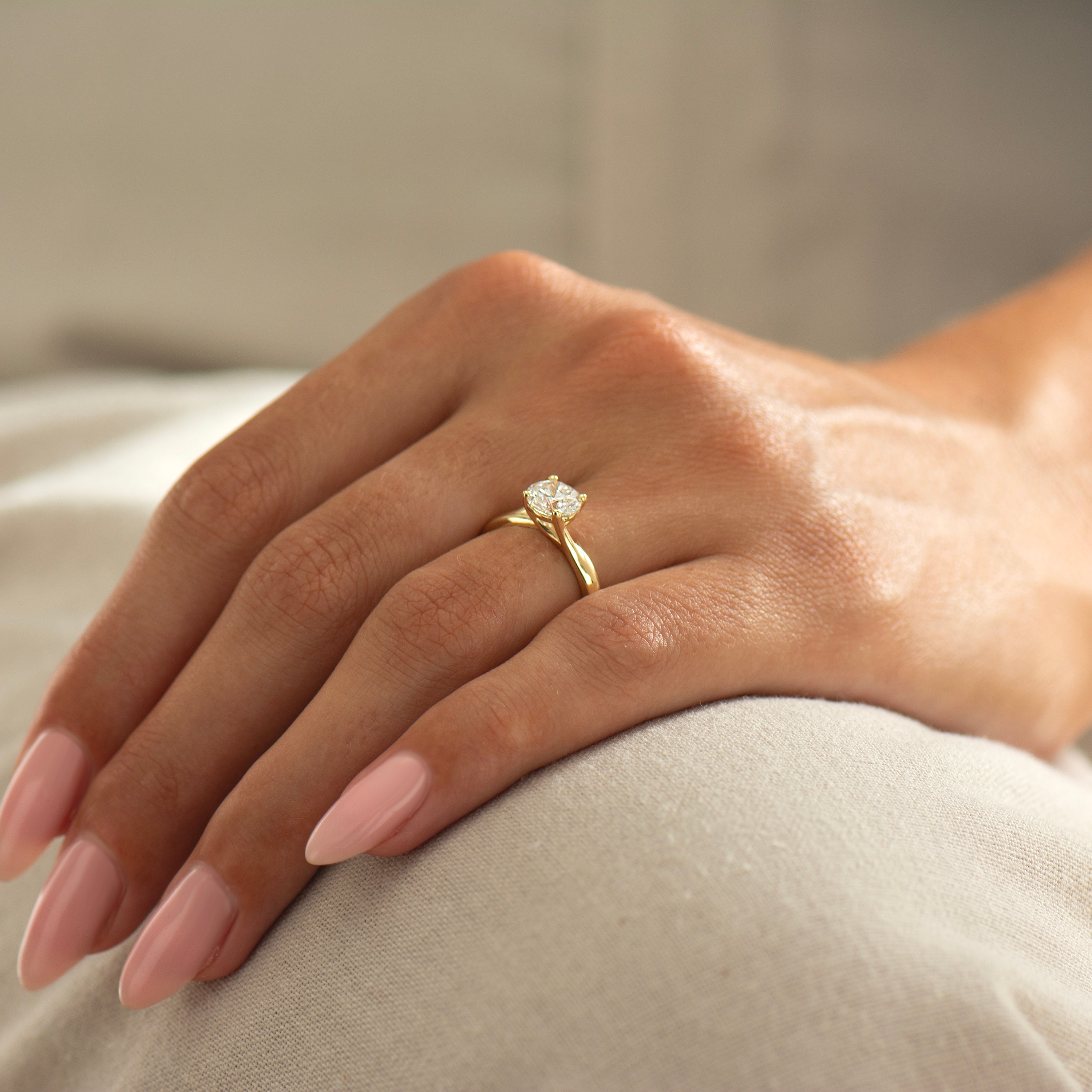 Large Bypass Engagement Ring