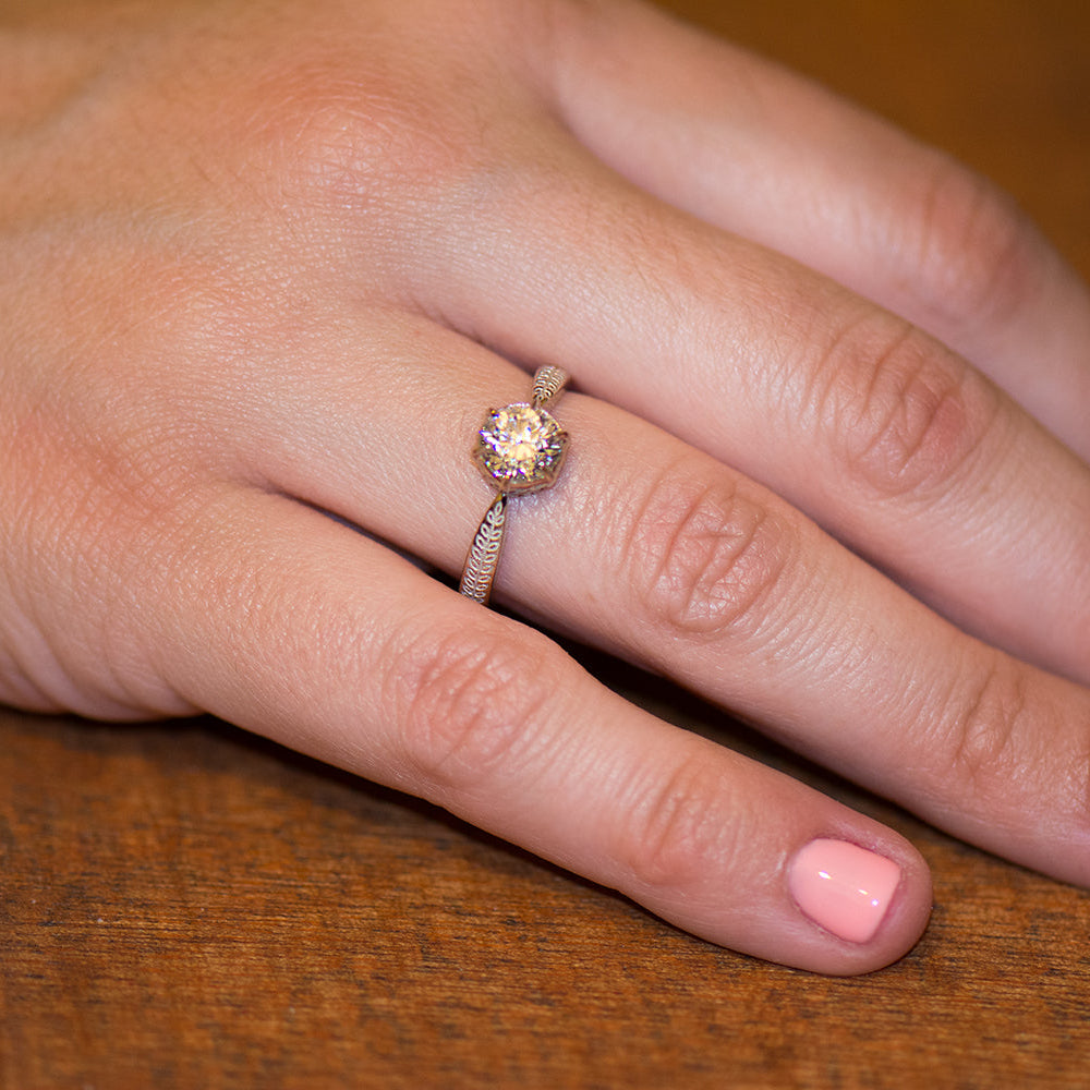 Vintage Style Engagement Ring