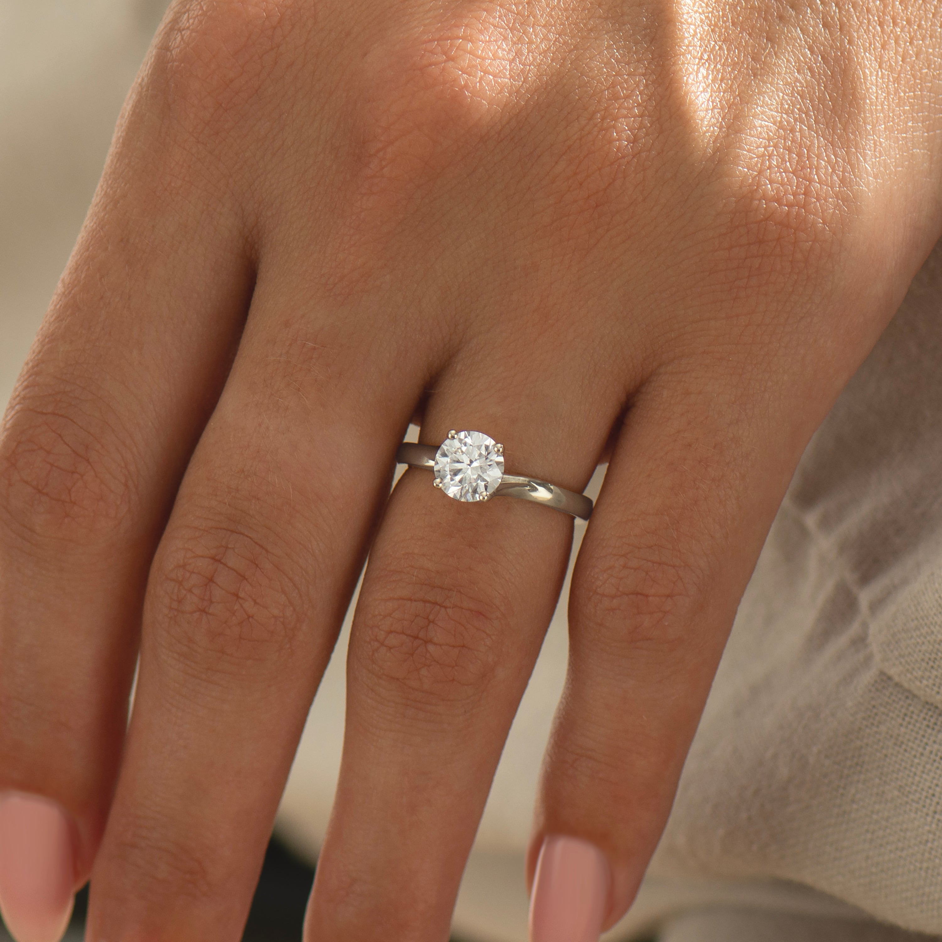 Large Bypass Engagement Ring