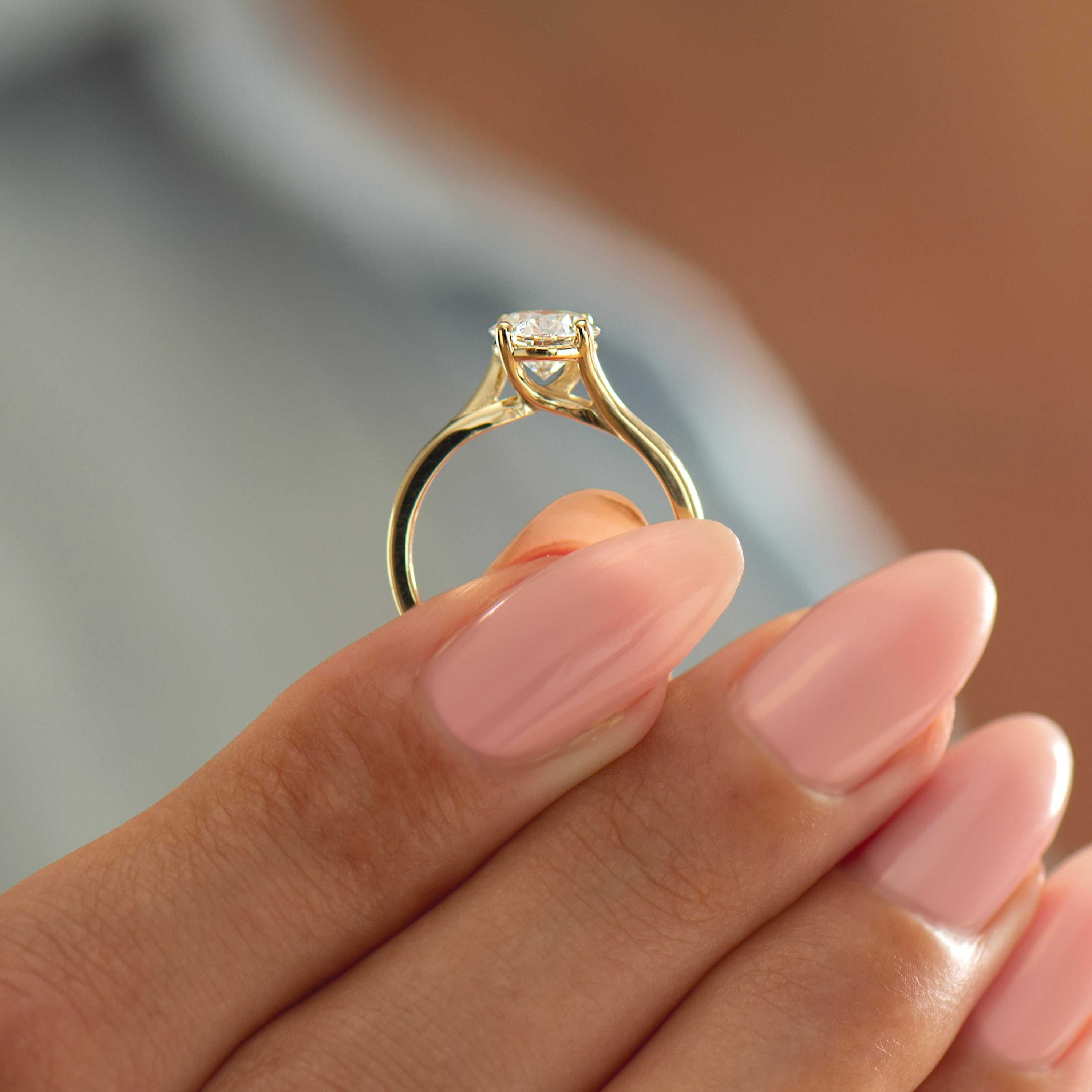 Large Bypass Engagement Ring